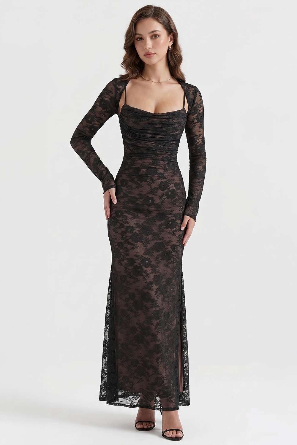 Briana Long Bustier Dress