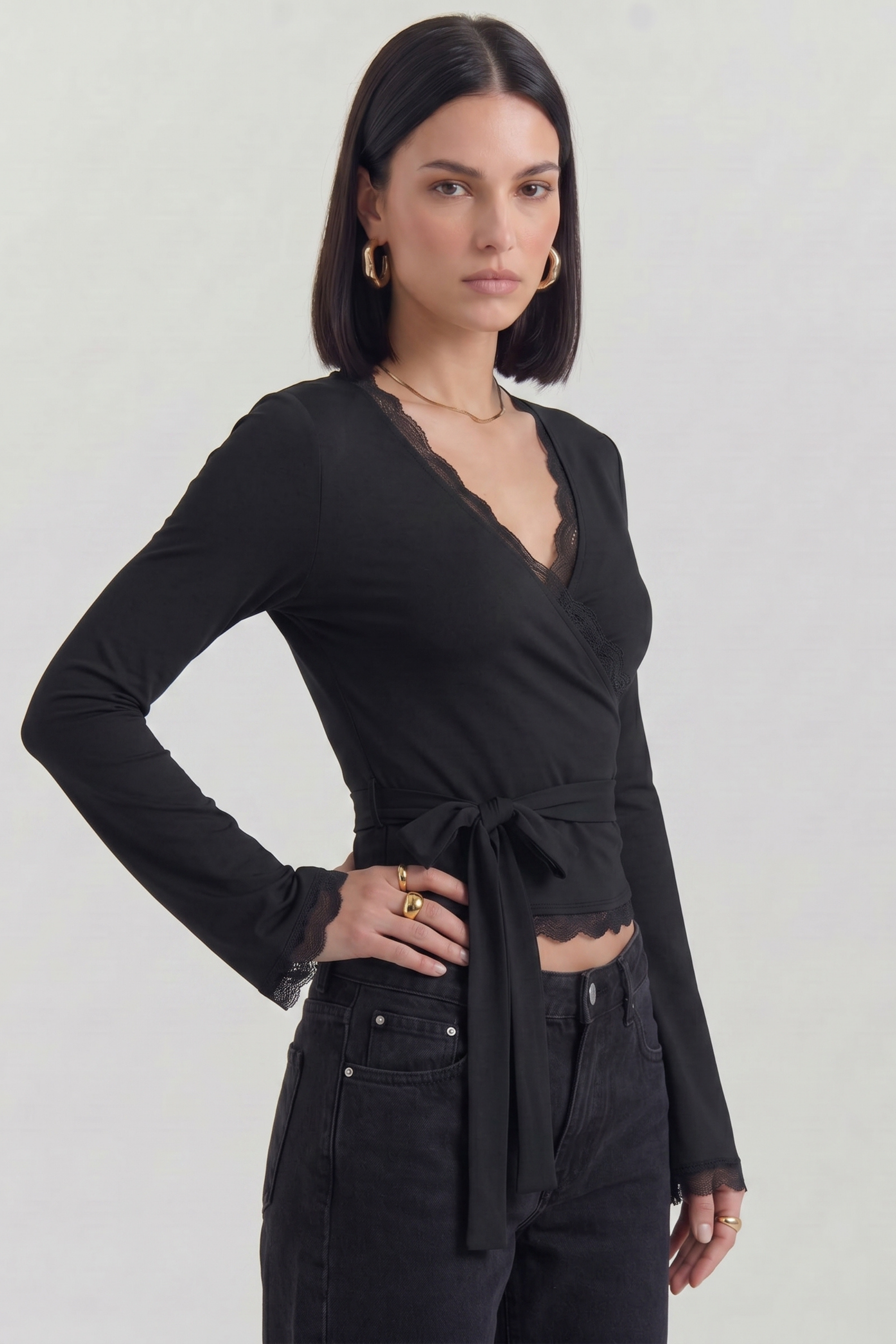 Zaya Wrap Blouse