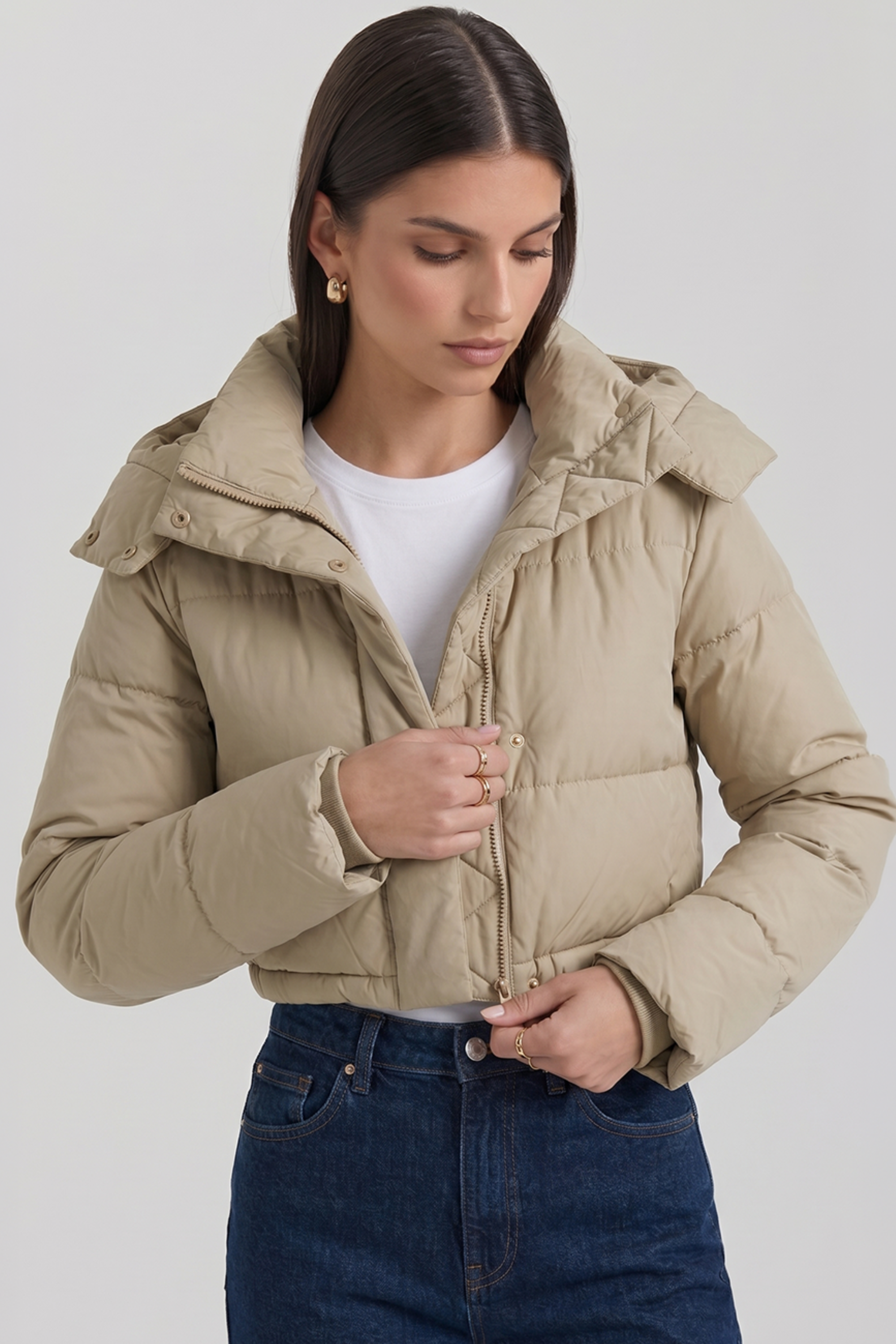 Kurze Steppjacke