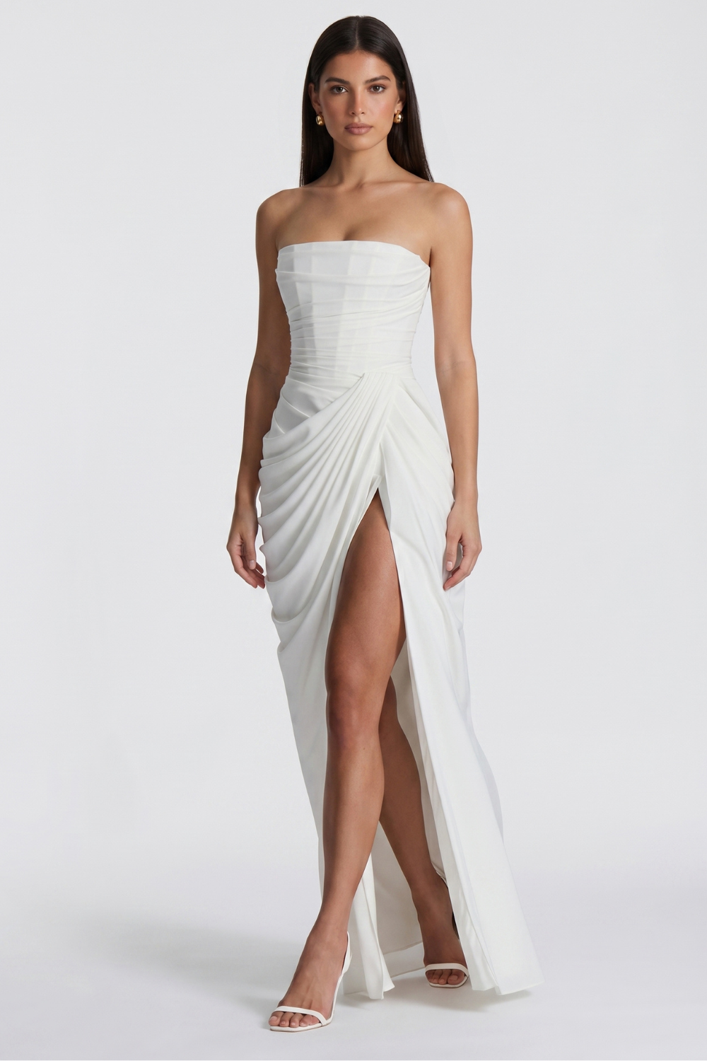 Helena Long Bustier Dress