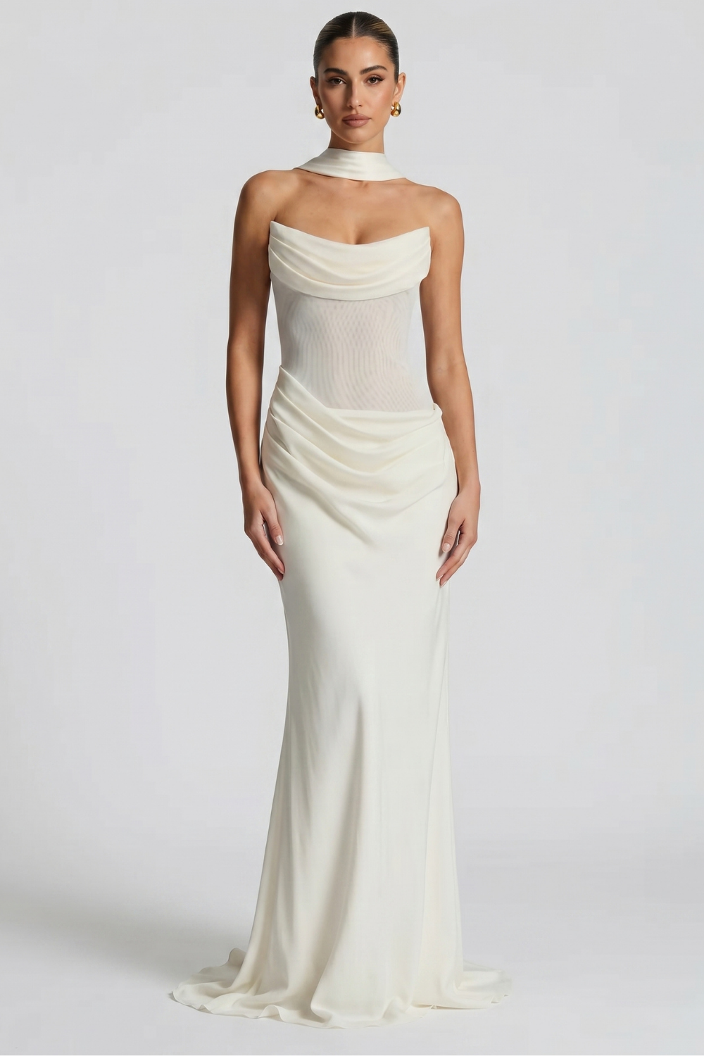 Alessia langes Bustier-Kleid