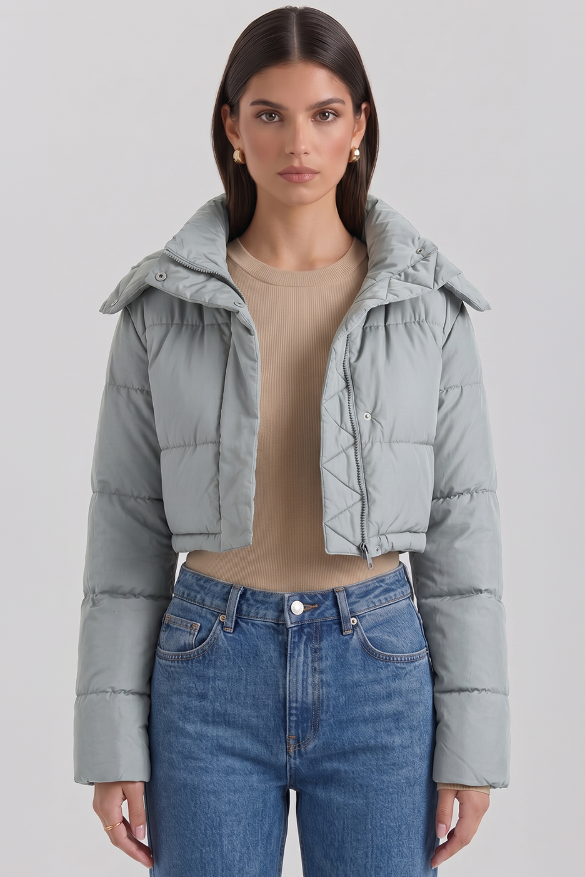 Kurze Steppjacke