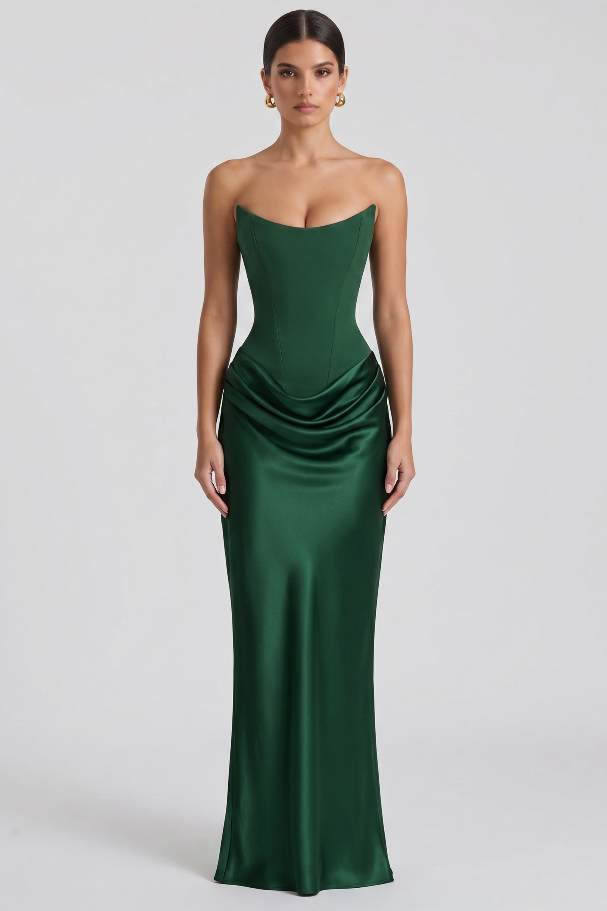 Amy Long Bustier Dress