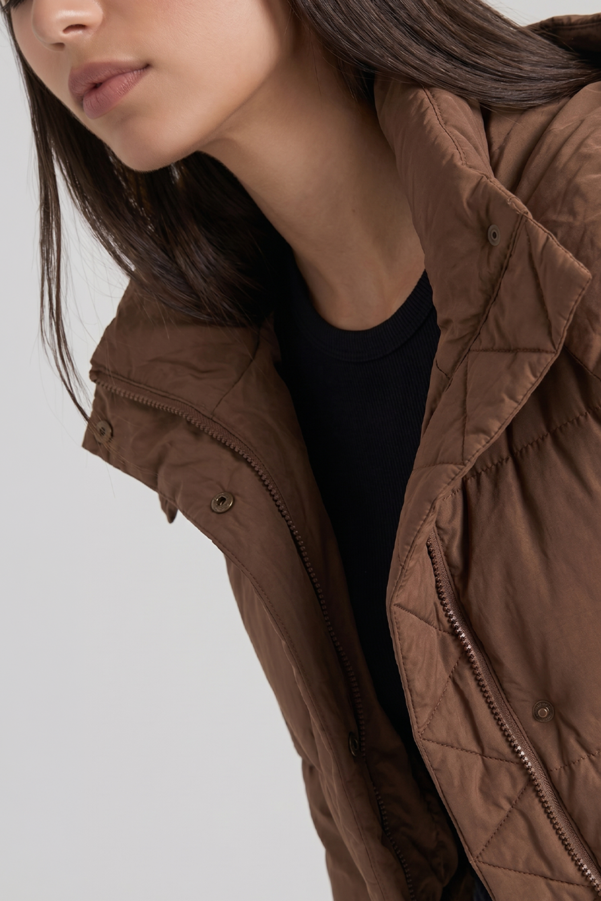 Kurze Steppjacke