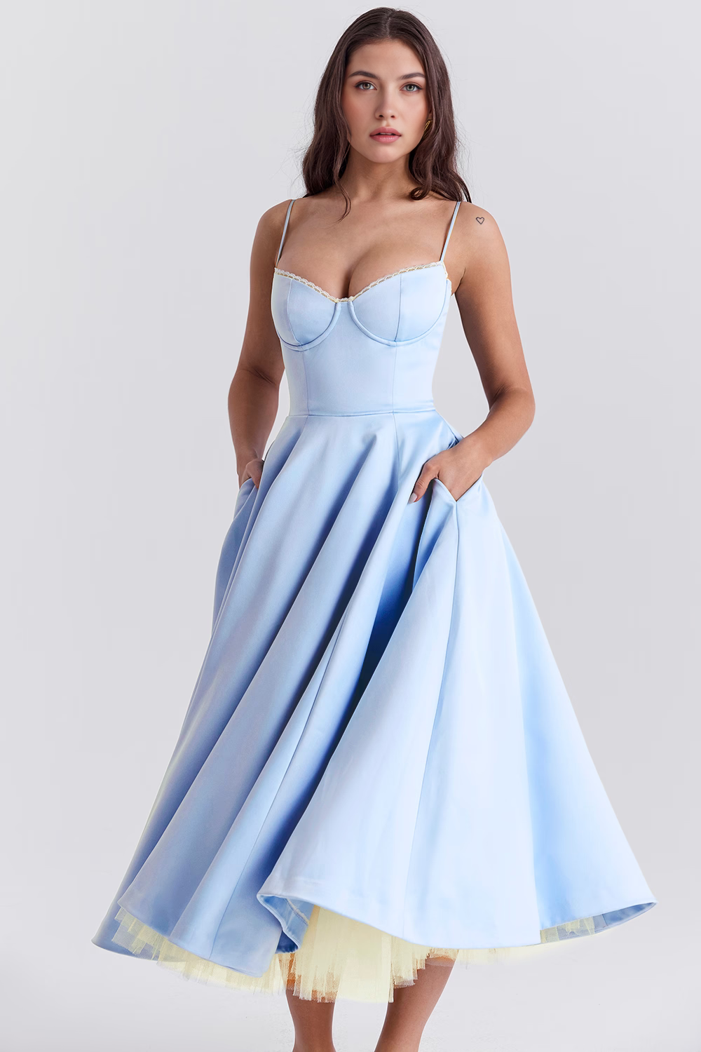 Cloe Midi Dress - Double Layer