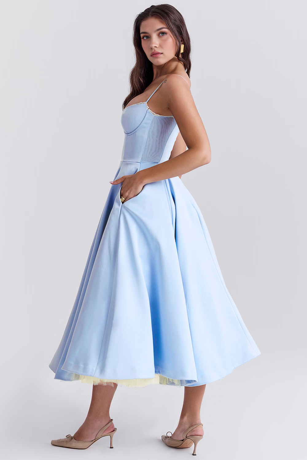Cloe Midi Dress - Double Layer