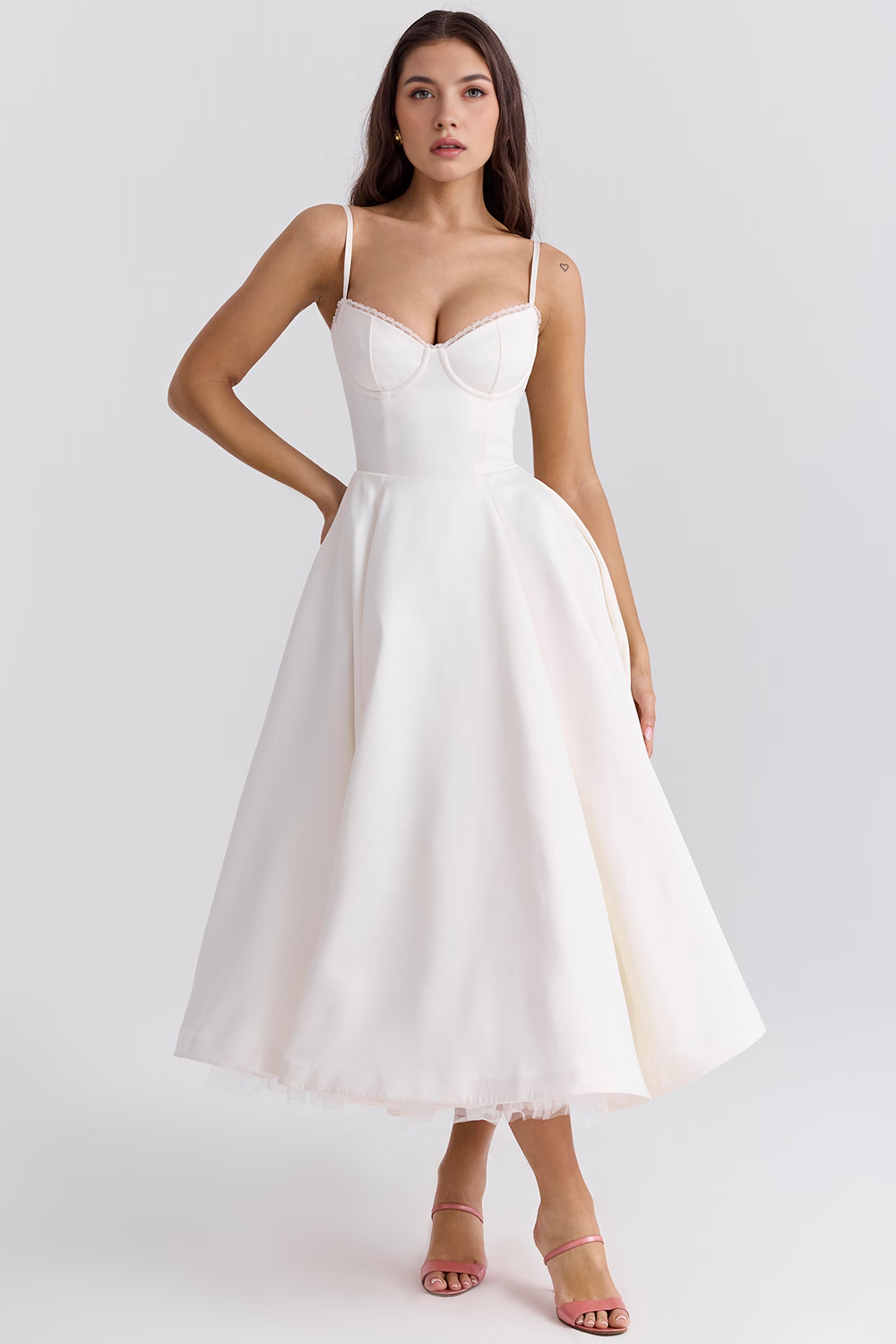 Cloe Midi-Kleid – Doppellagig
