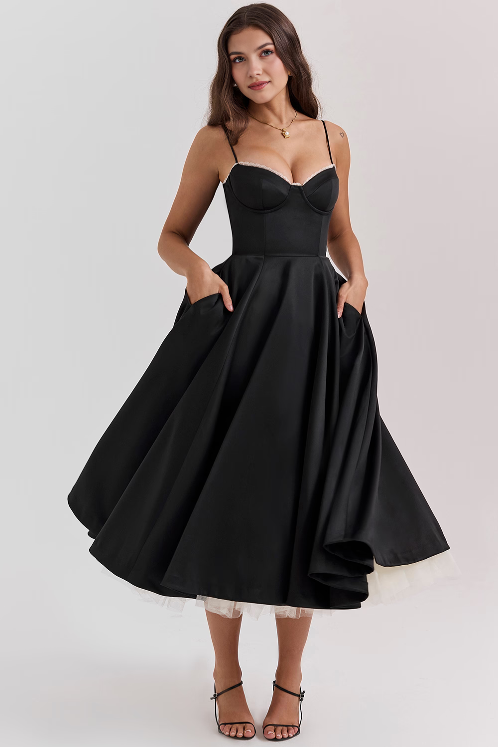 Cloe Midi Dress - Double Layer