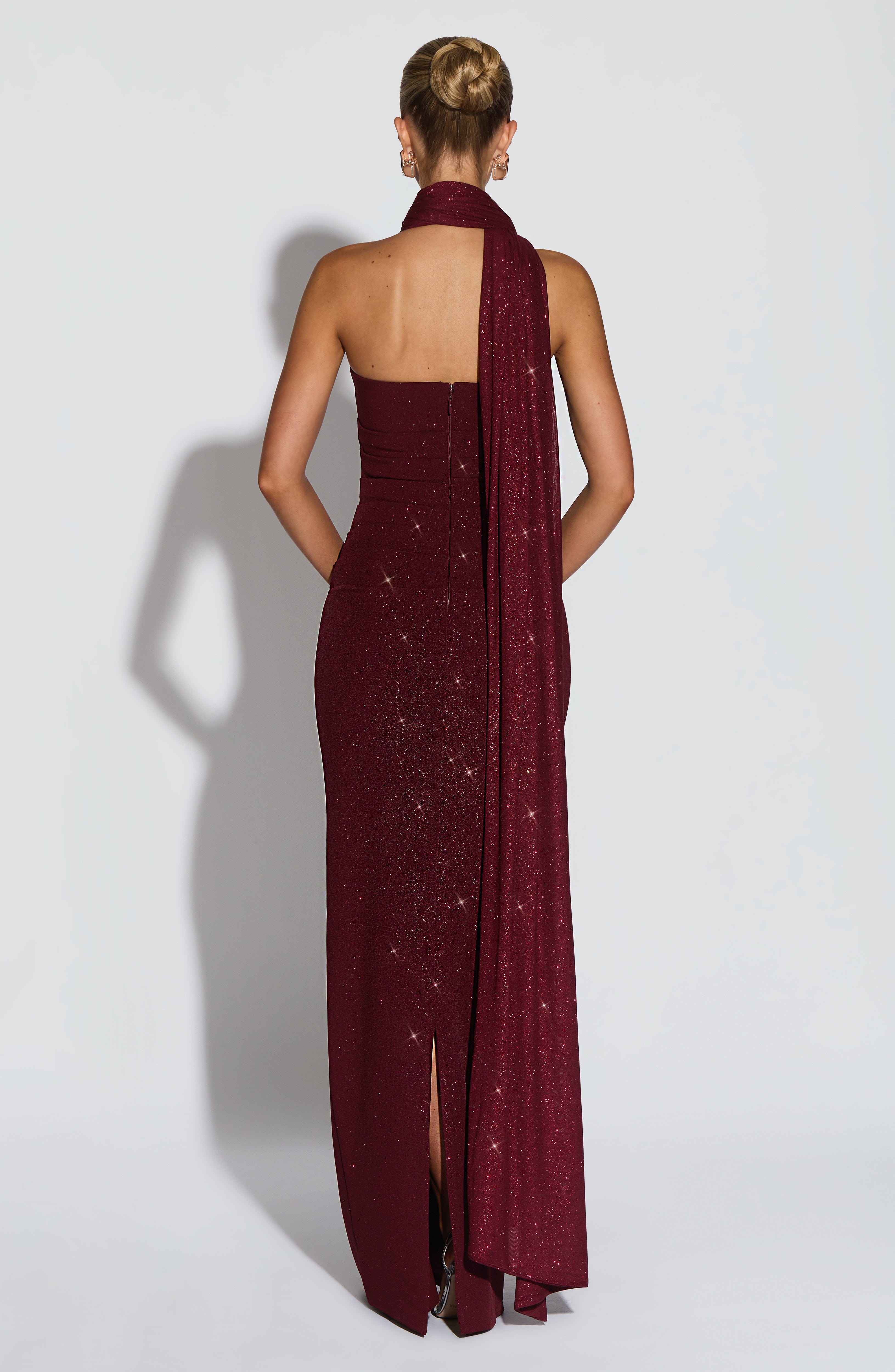 Agnes Shawl - Wine Sparkle - Napalia