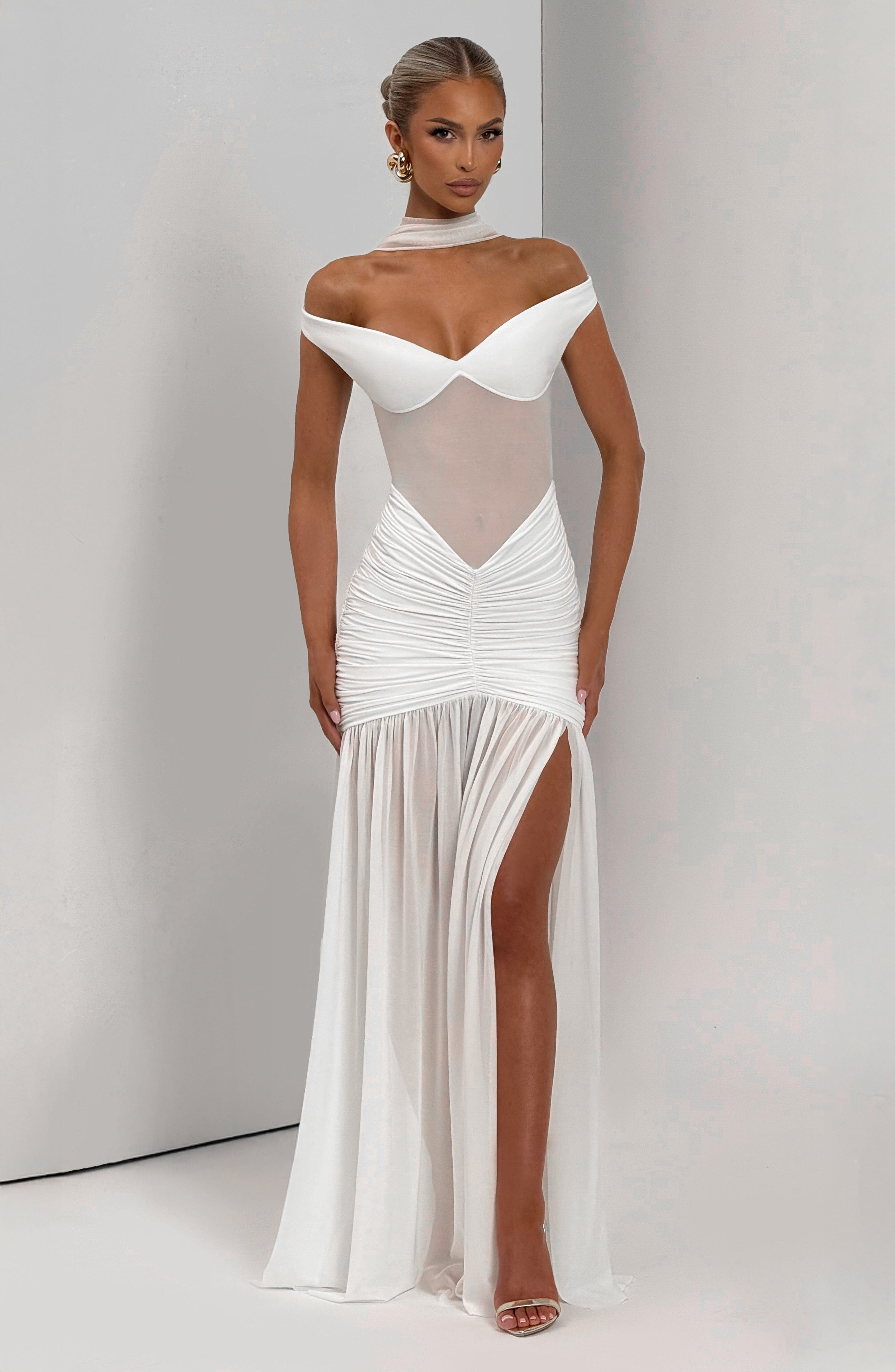 Alaia Maxi Dress - Ivory - Napalia