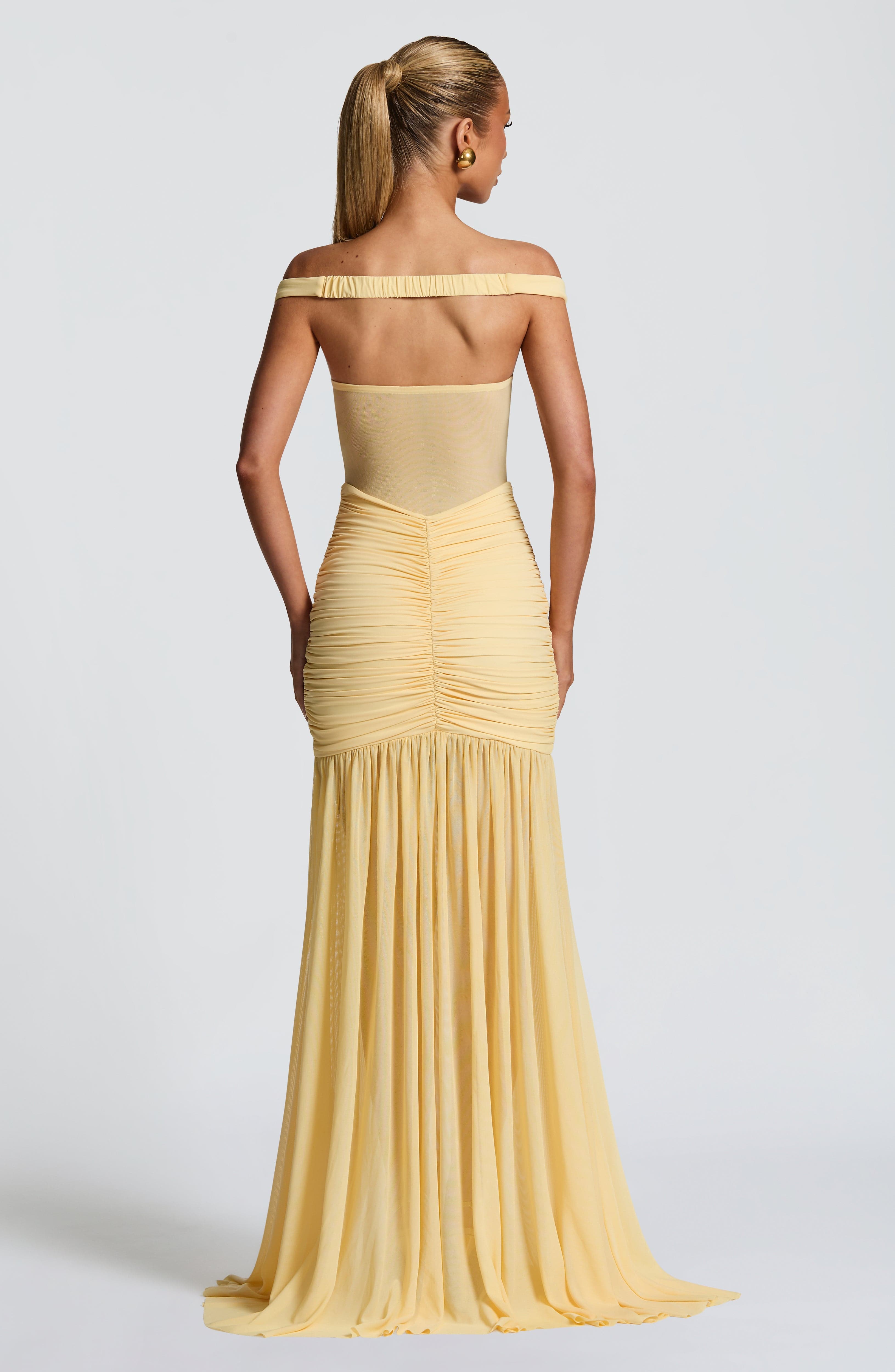 Alaia Maxi Dress - Lemon - Napalia