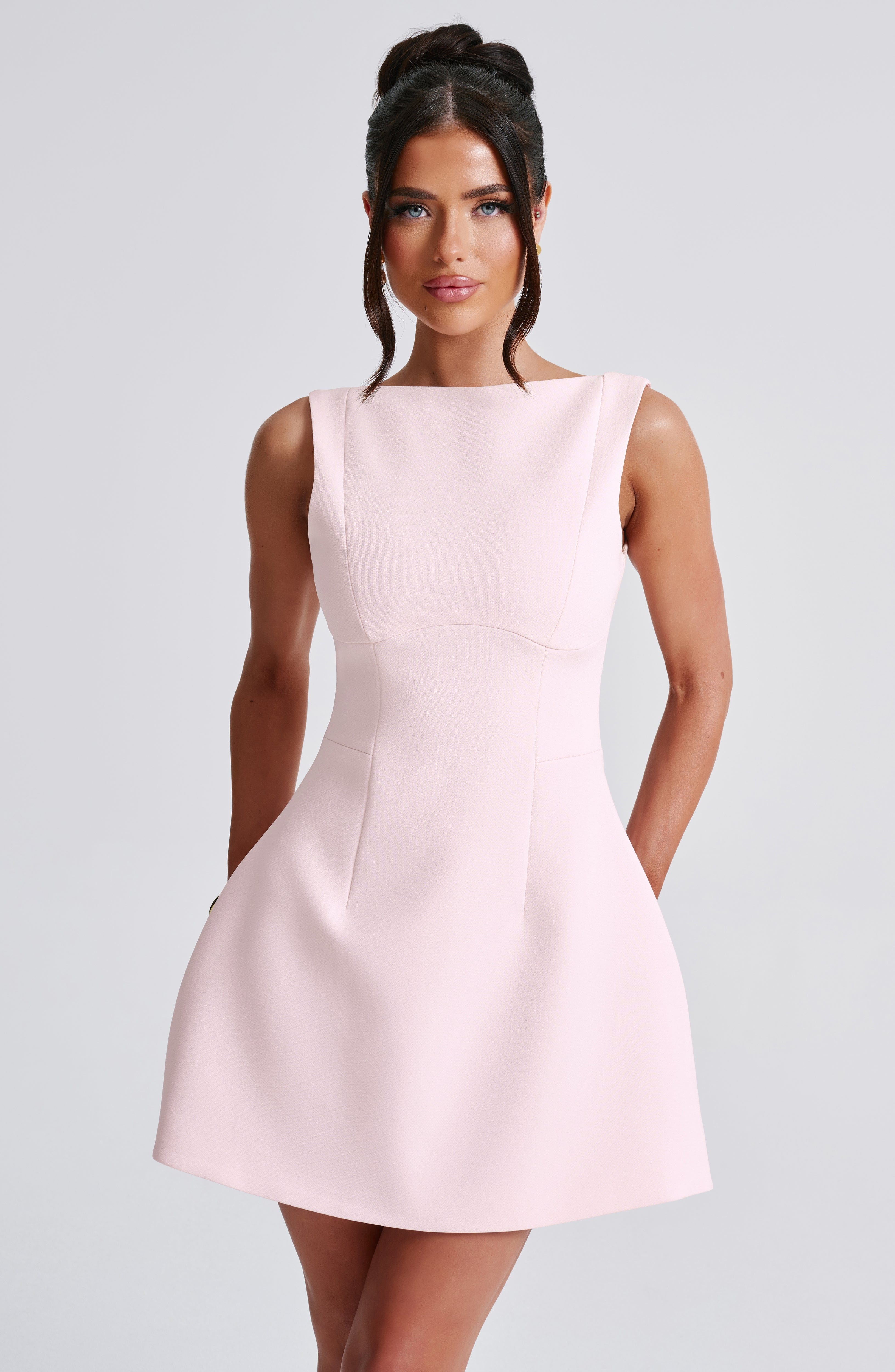 Alana Mini Dress - Blush - Napalia