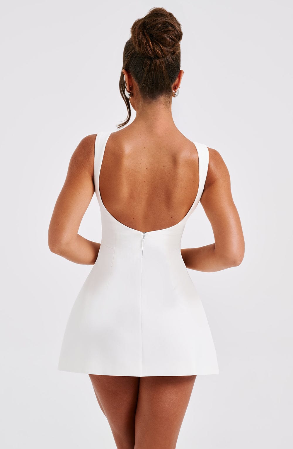 Alana Mini Dress - Ivory - Napalia