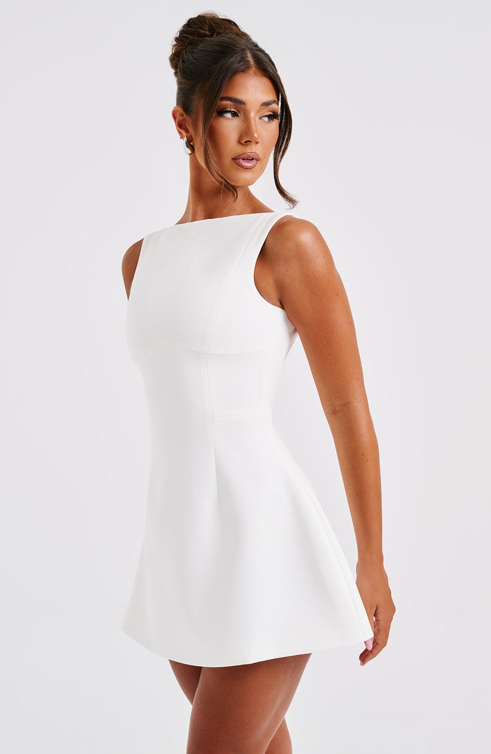 Alana Mini Dress - Ivory - Napalia