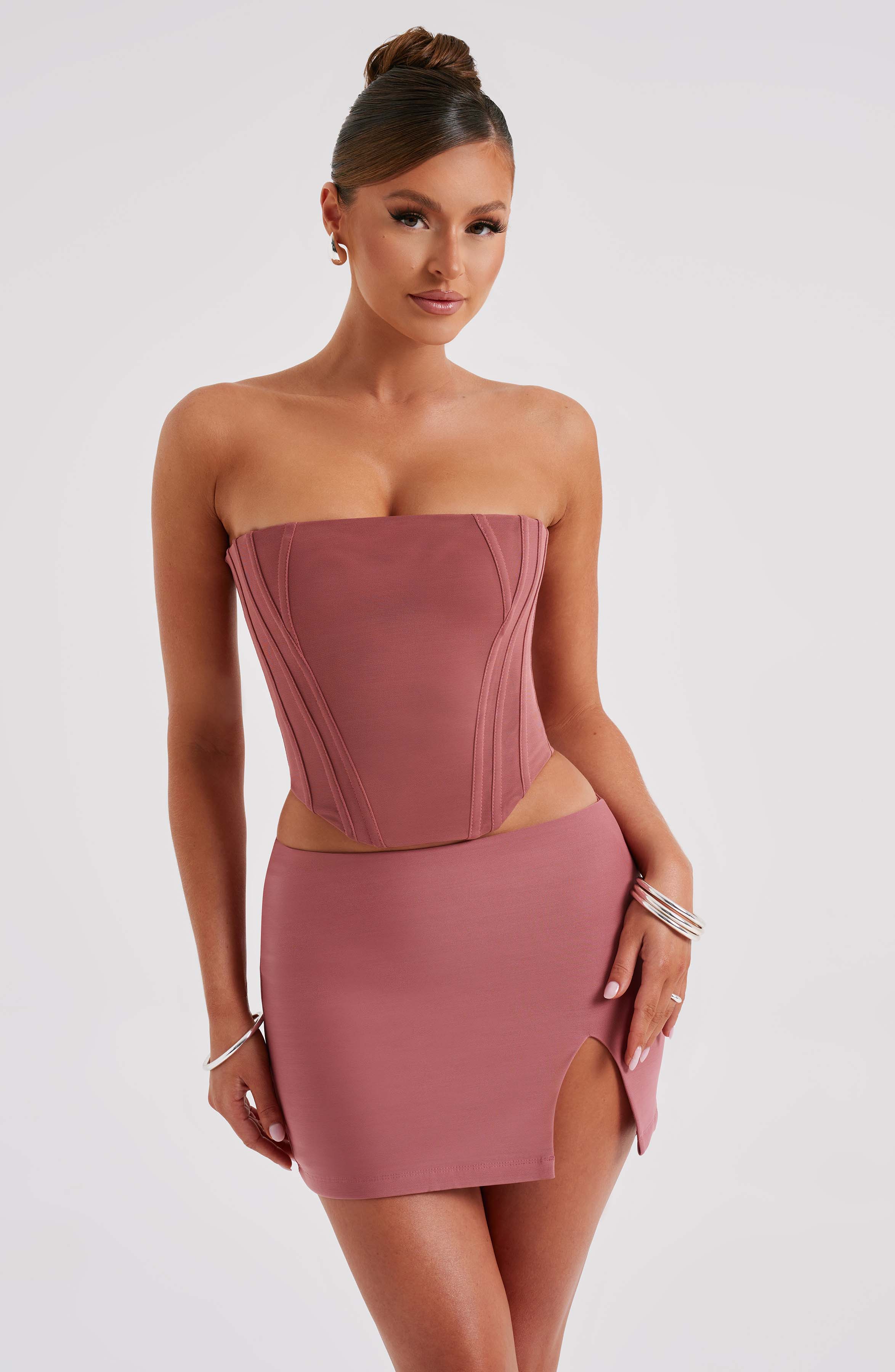 Alina Mini Skirt - Rose Pink - Napalia