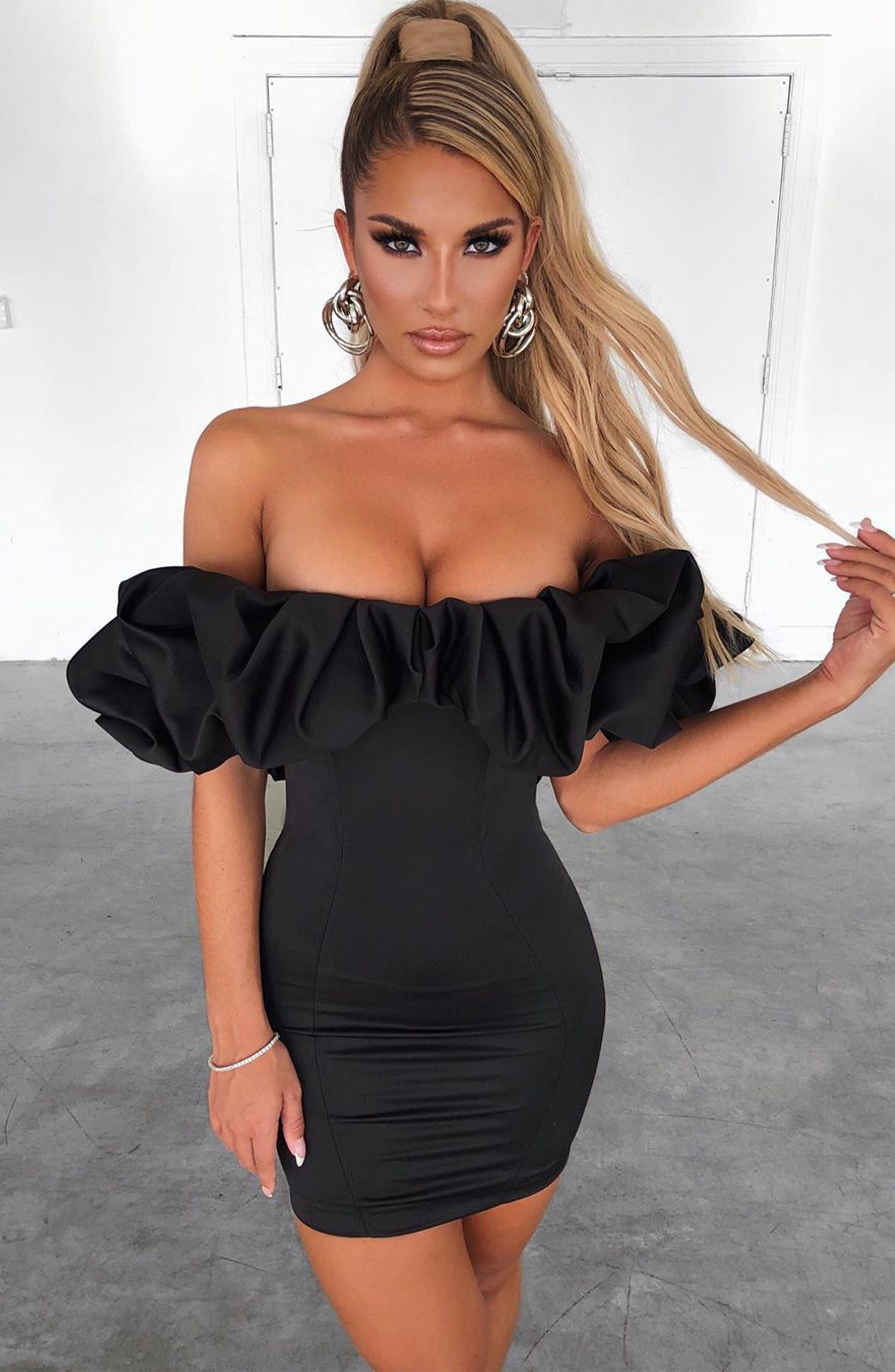Allie Mini Dress - Black - Napalia