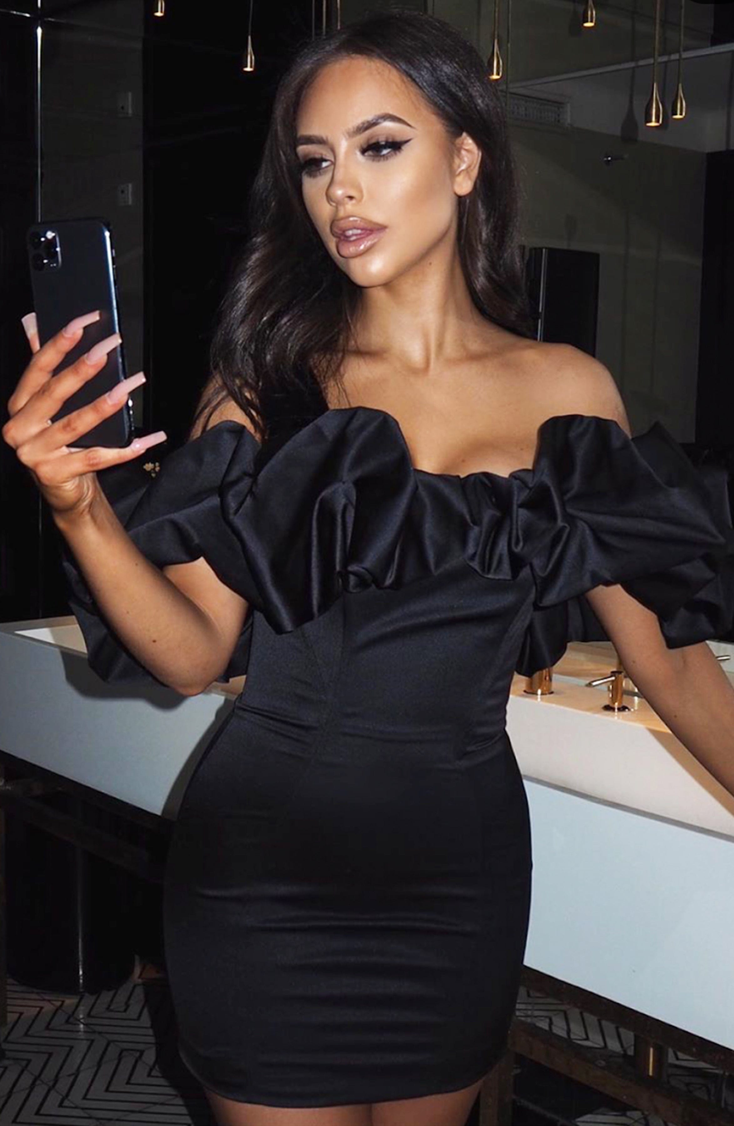 Allie Mini Dress - Black - Napalia