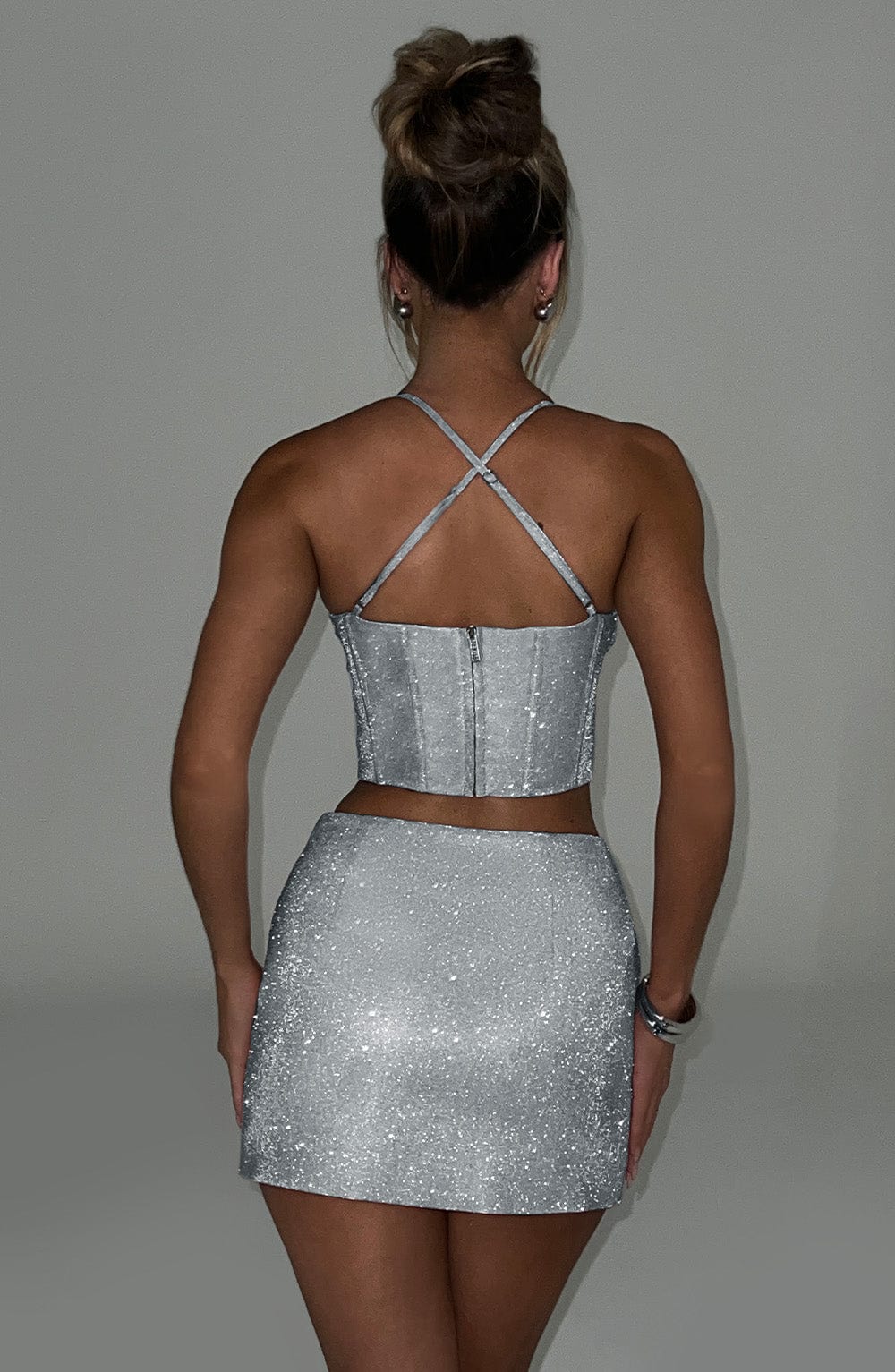 Amadae Corset - Silver Sparkle - Napalia