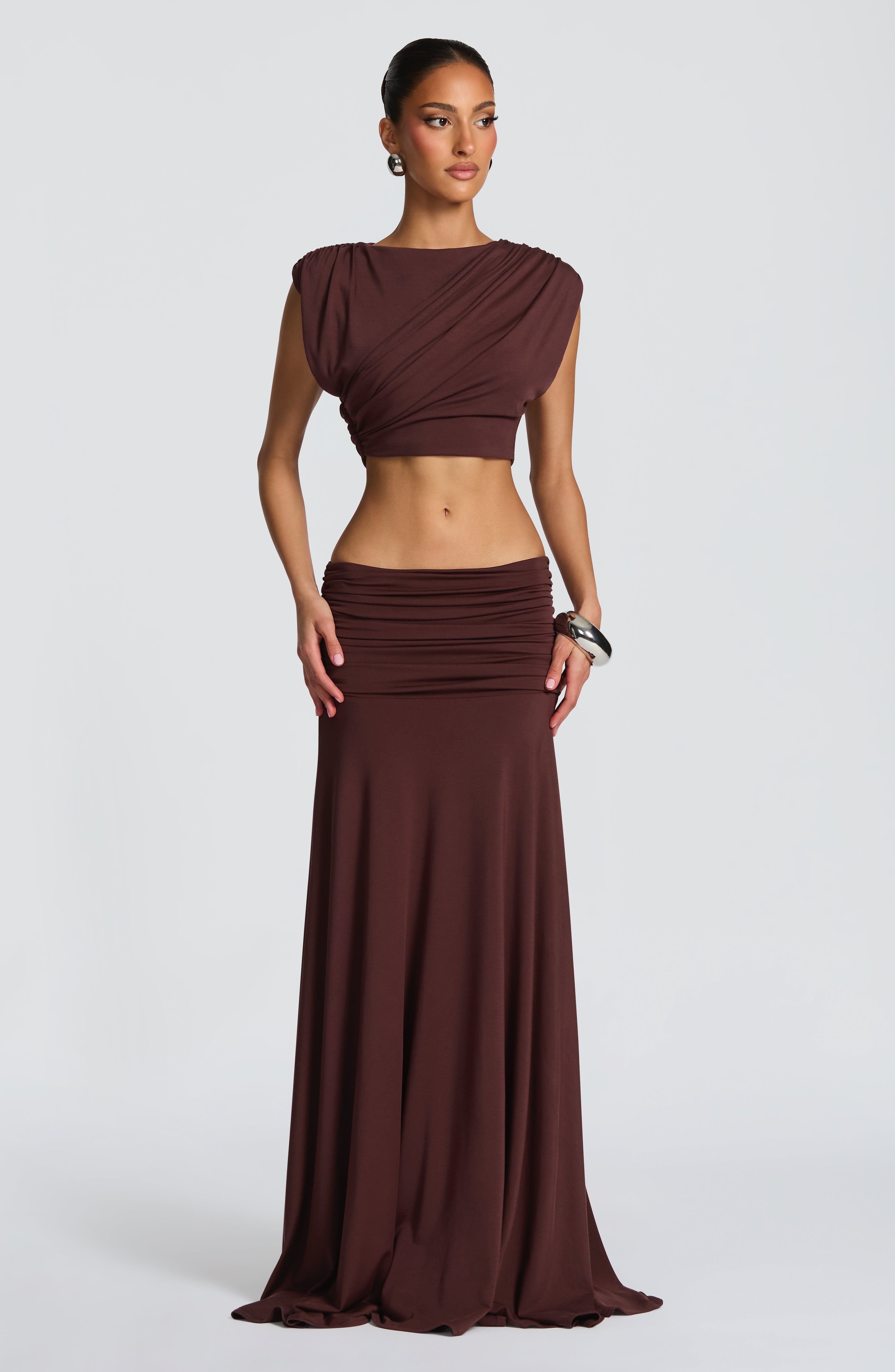 Amara Top - Plum Brown - Napalia