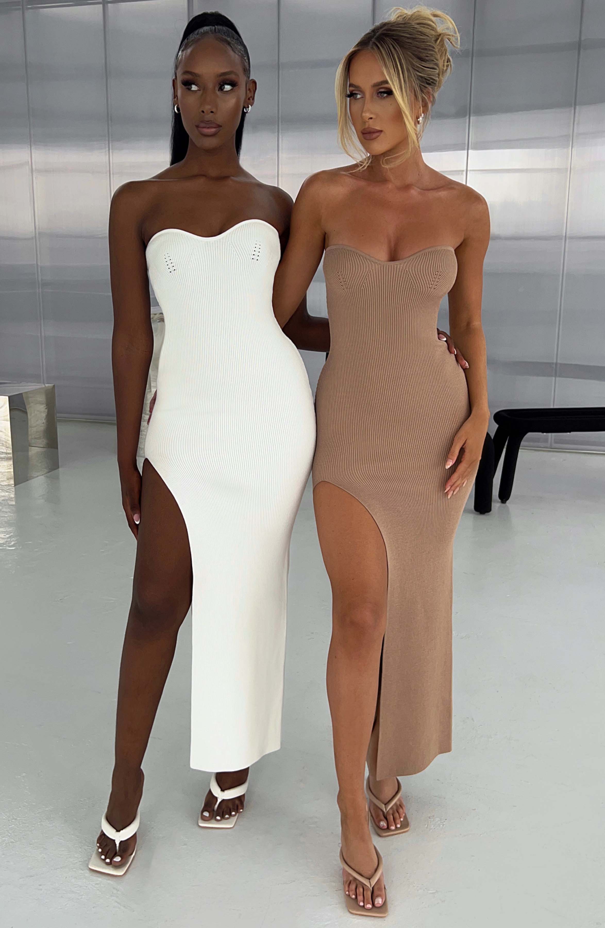 Angela Maxi Dress - Mocha - Napalia