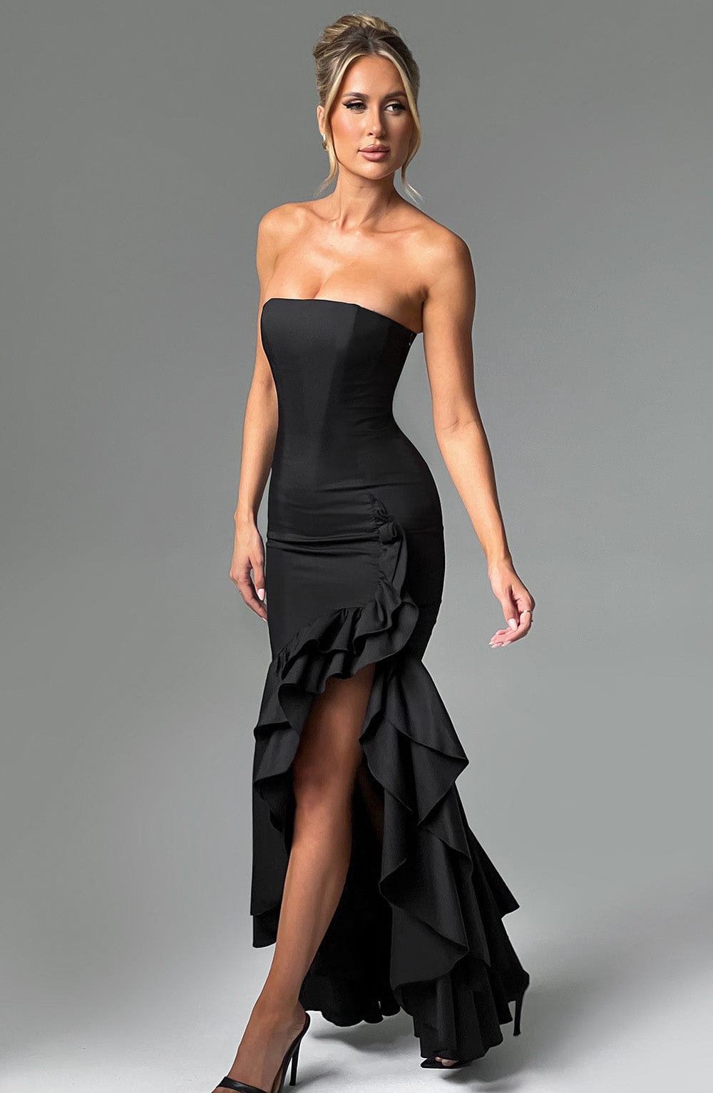 Angelina Maxi Dress - Black - Napalia