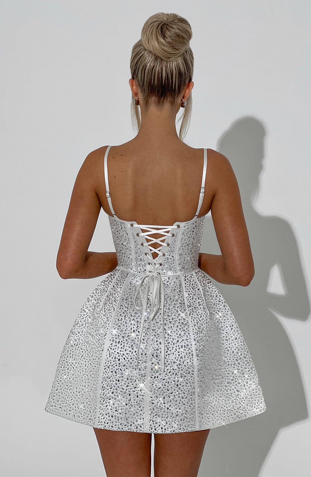Angelique Mini Dress - Ivory - Napalia