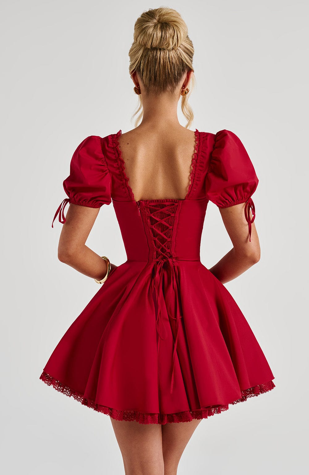 Annie Mini Dress - Red - Napalia