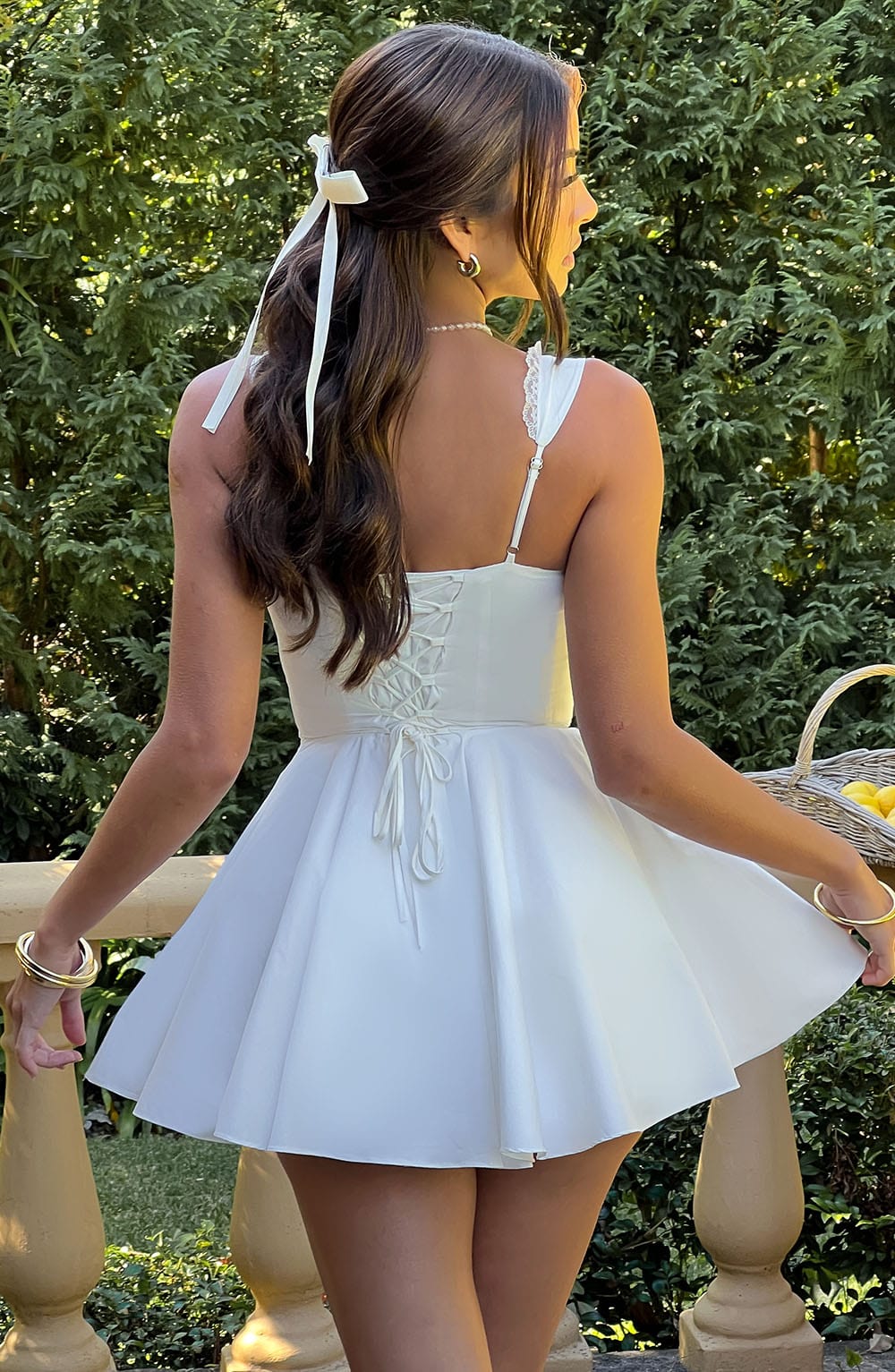 Antonella Mini Dress - Ivory - Napalia