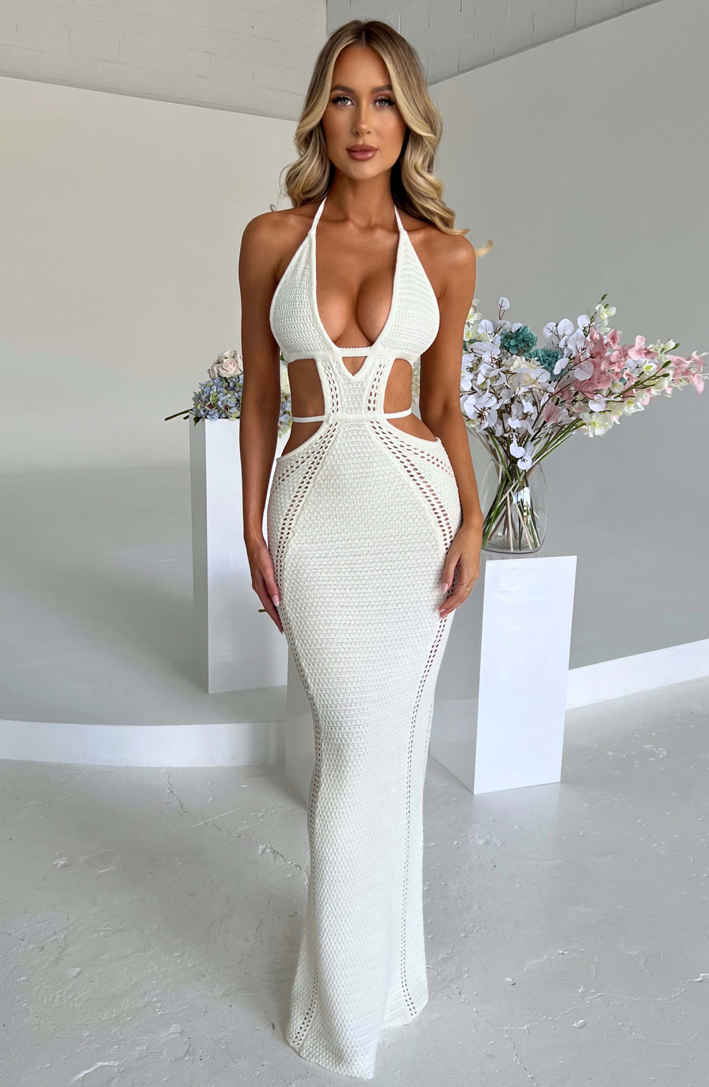 Arabella Maxi Dress - White - Napalia