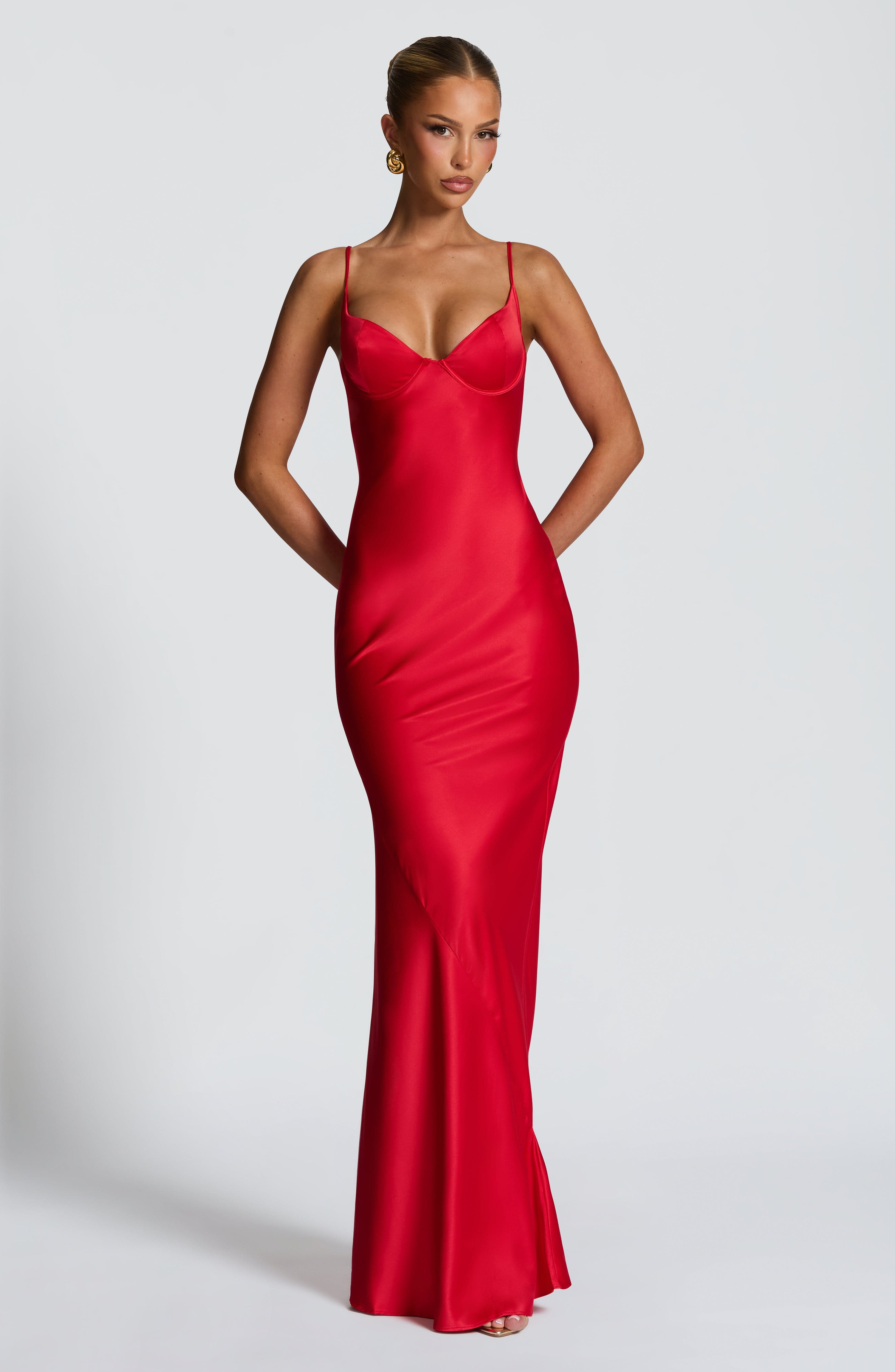 Athena Maxi Dress - Red - Napalia