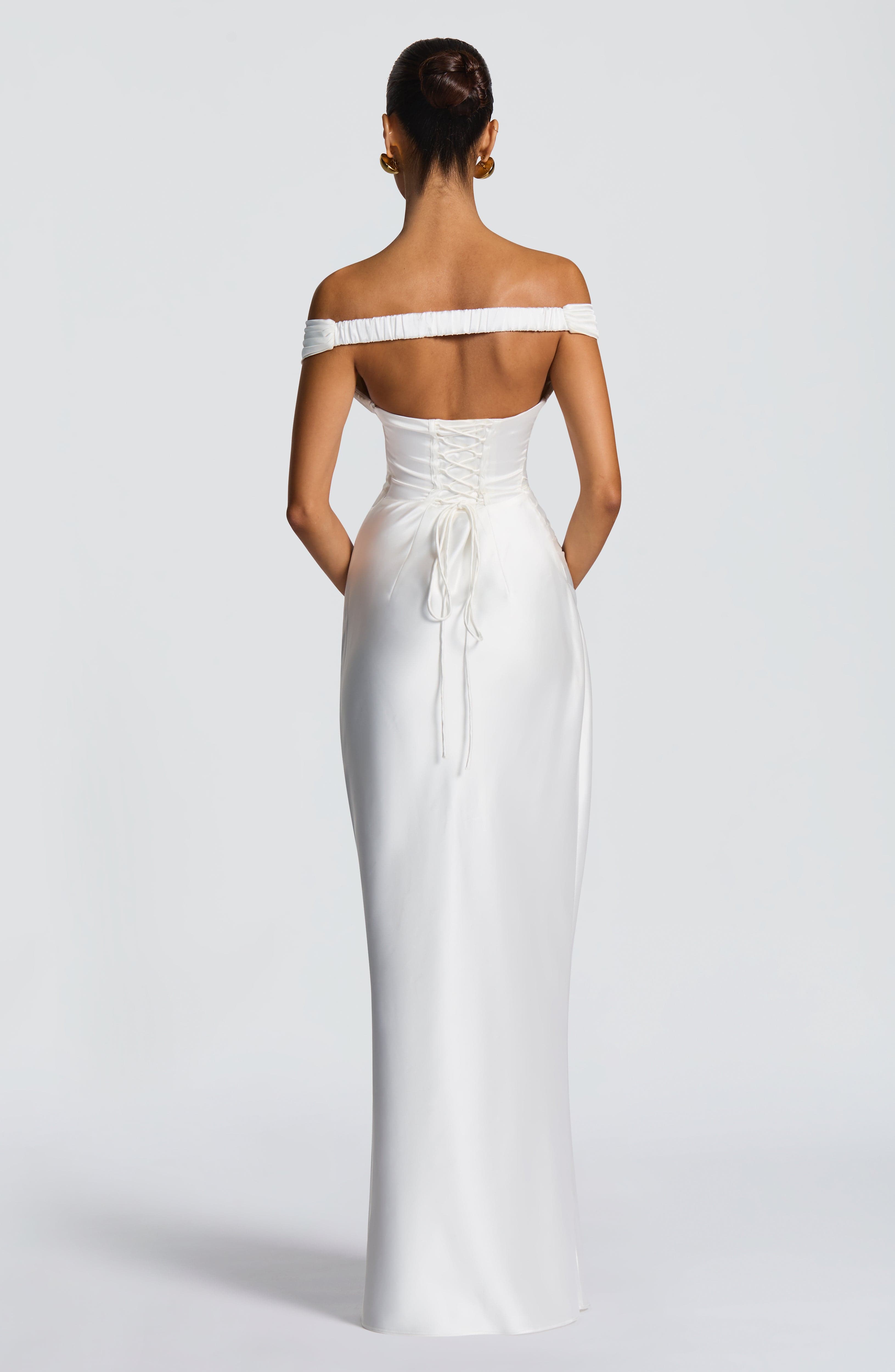 Aurelia Maxi Dress - Ivory - Napalia