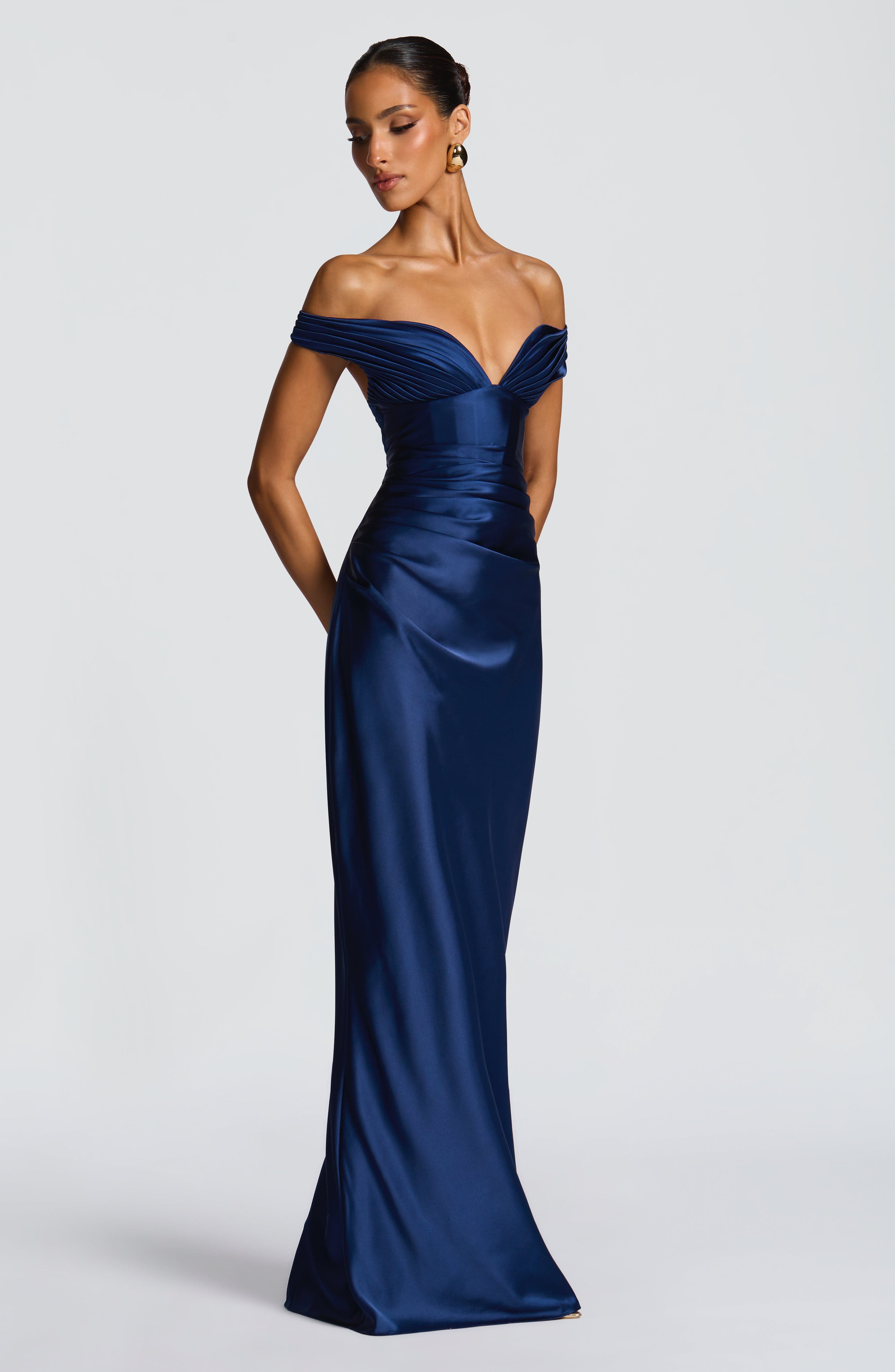 Aurelia Maxi Dress - Navy - Napalia