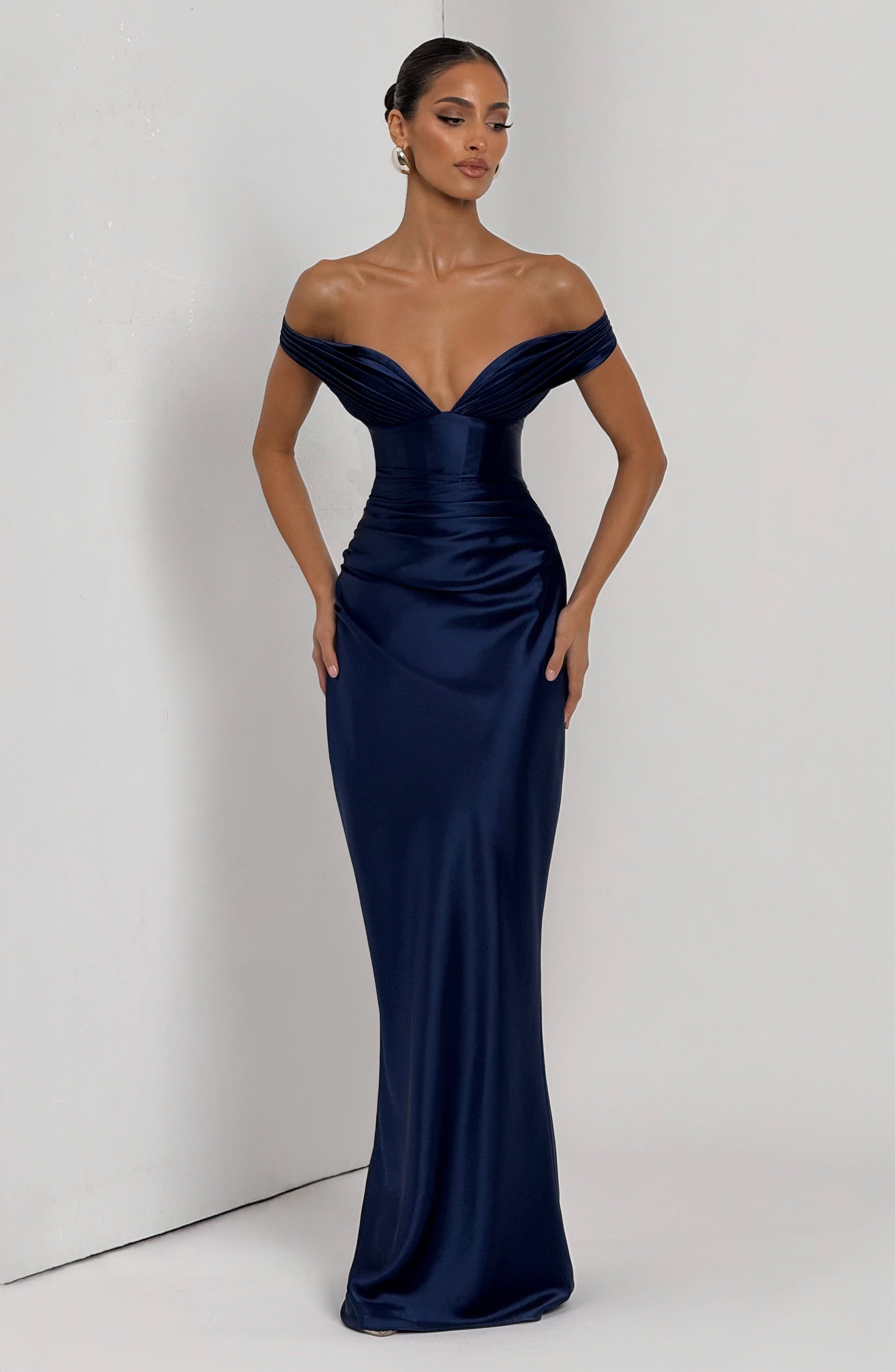 Aurelia Maxi Dress - Navy - Napalia