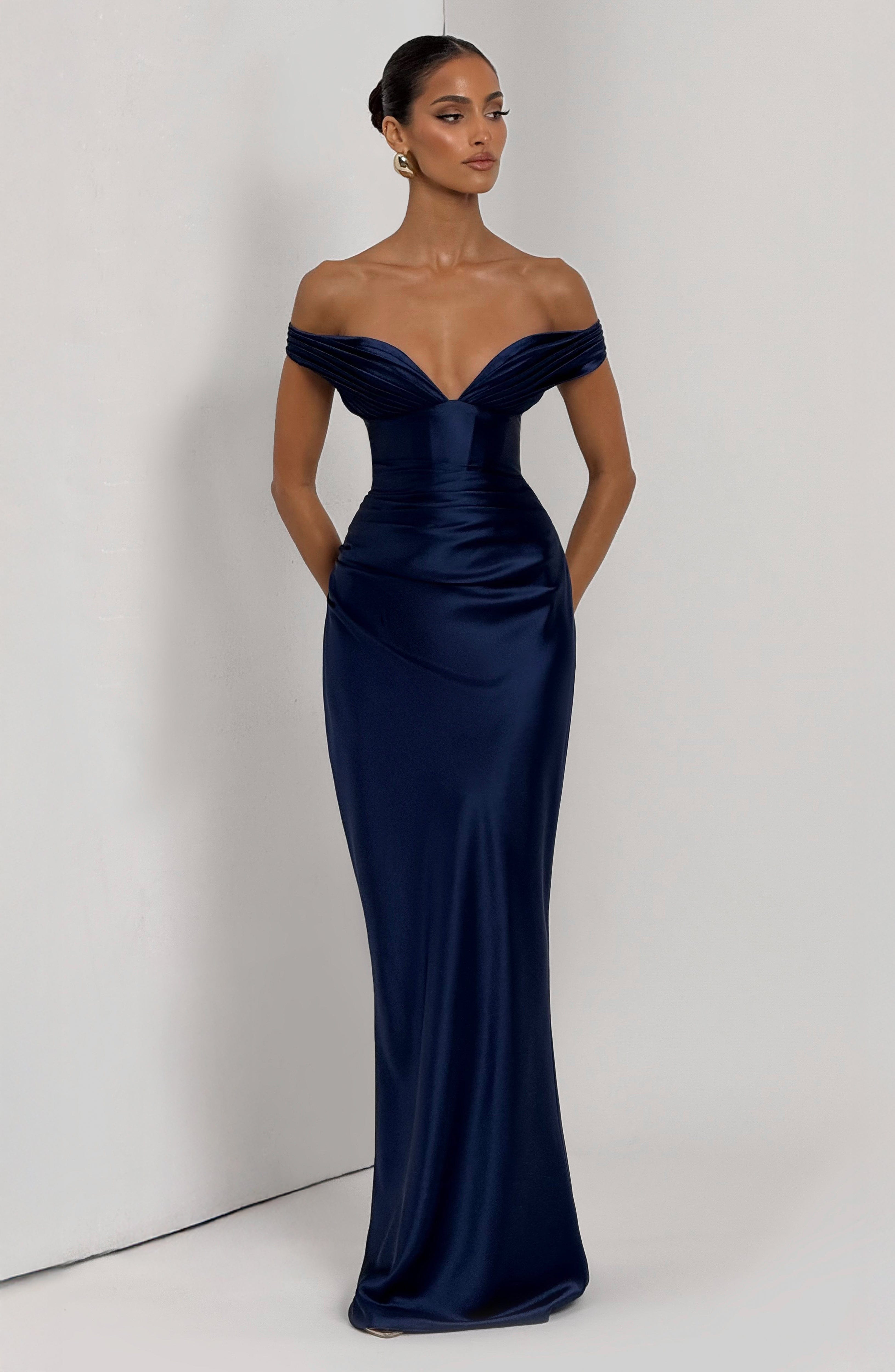 Aurelia Maxi Dress - Navy - Napalia