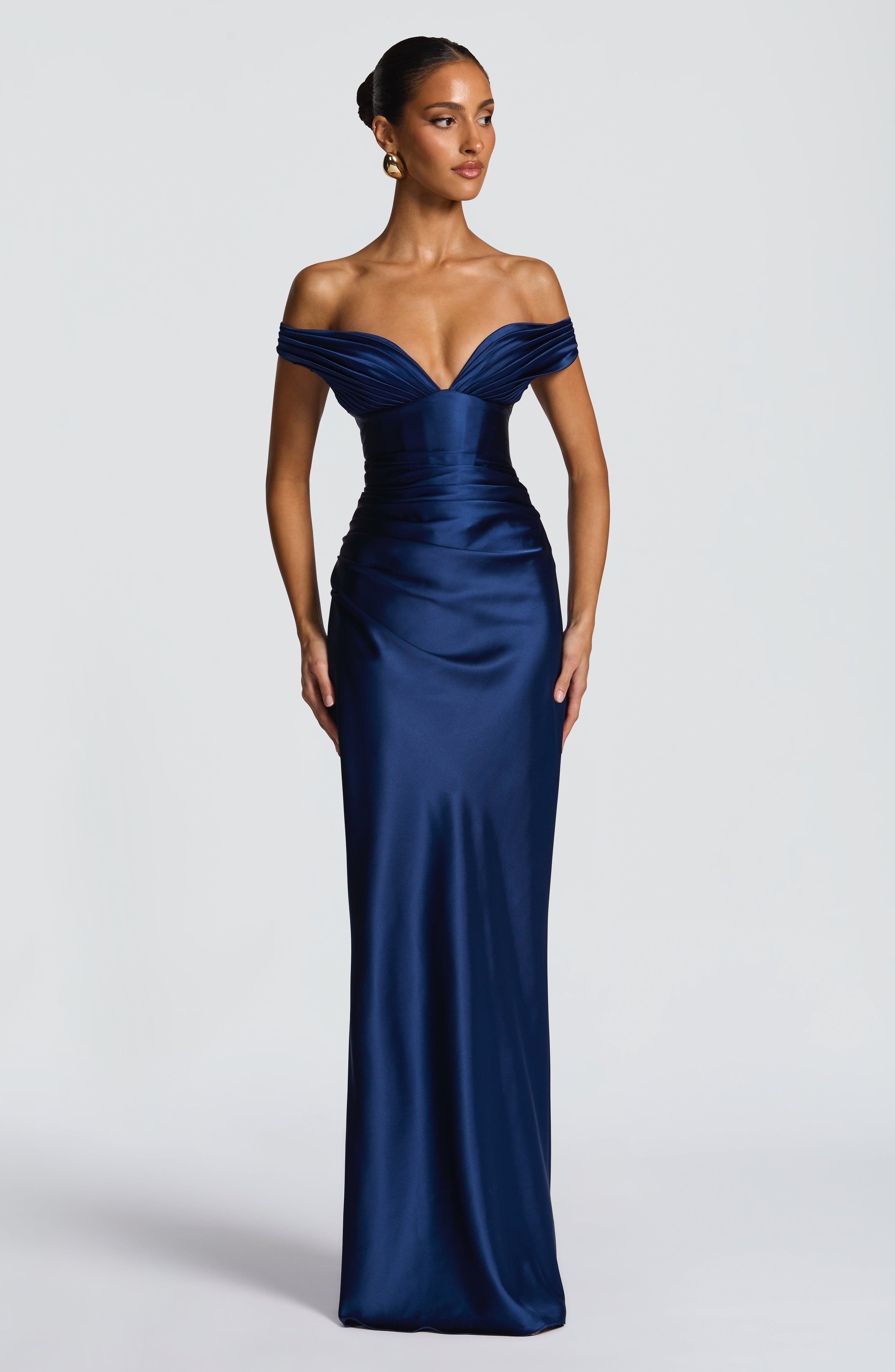 Aurelia Maxi Dress - Navy - Napalia