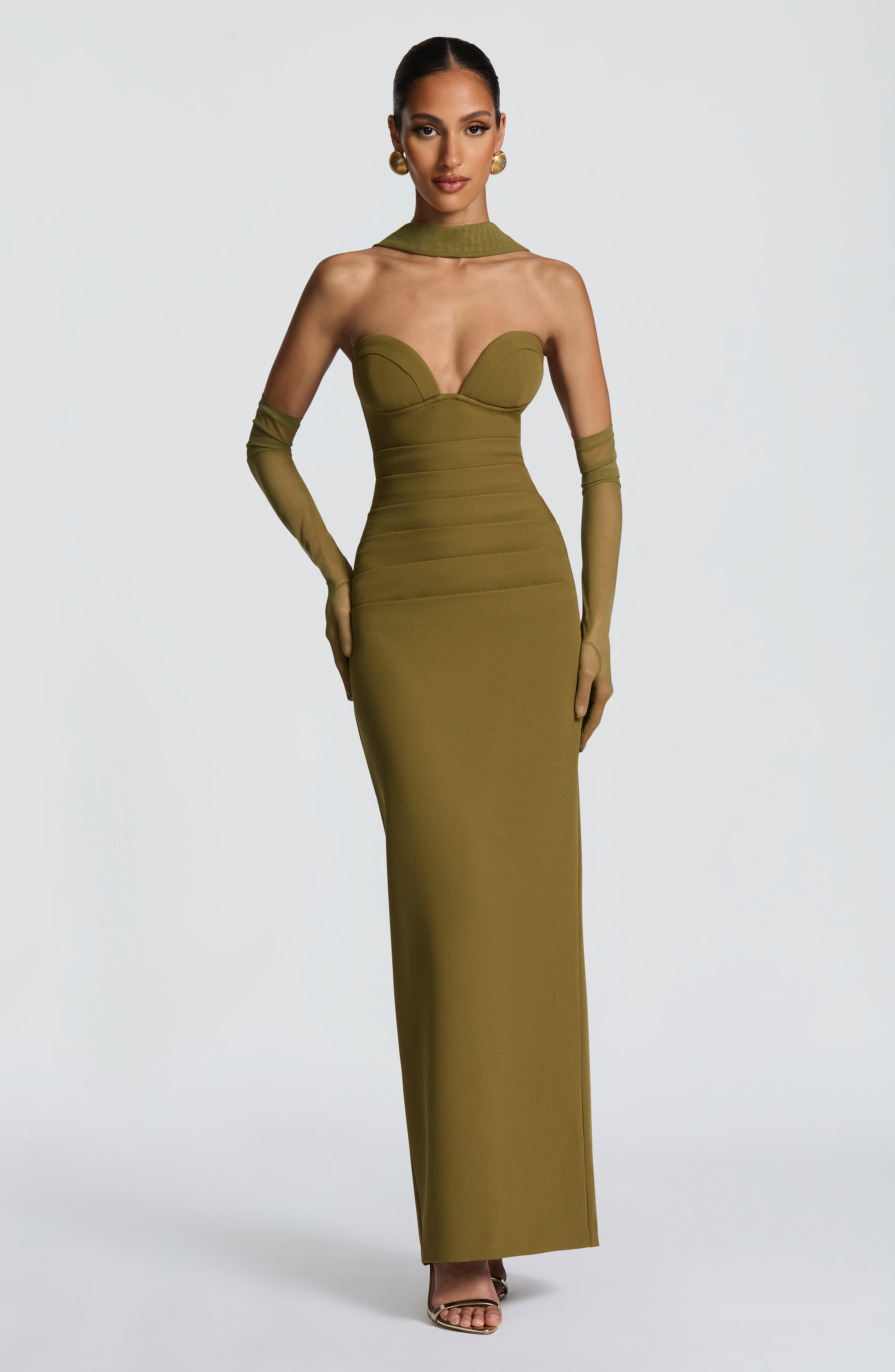 Ayla Scarf - Deep Olive - Napalia