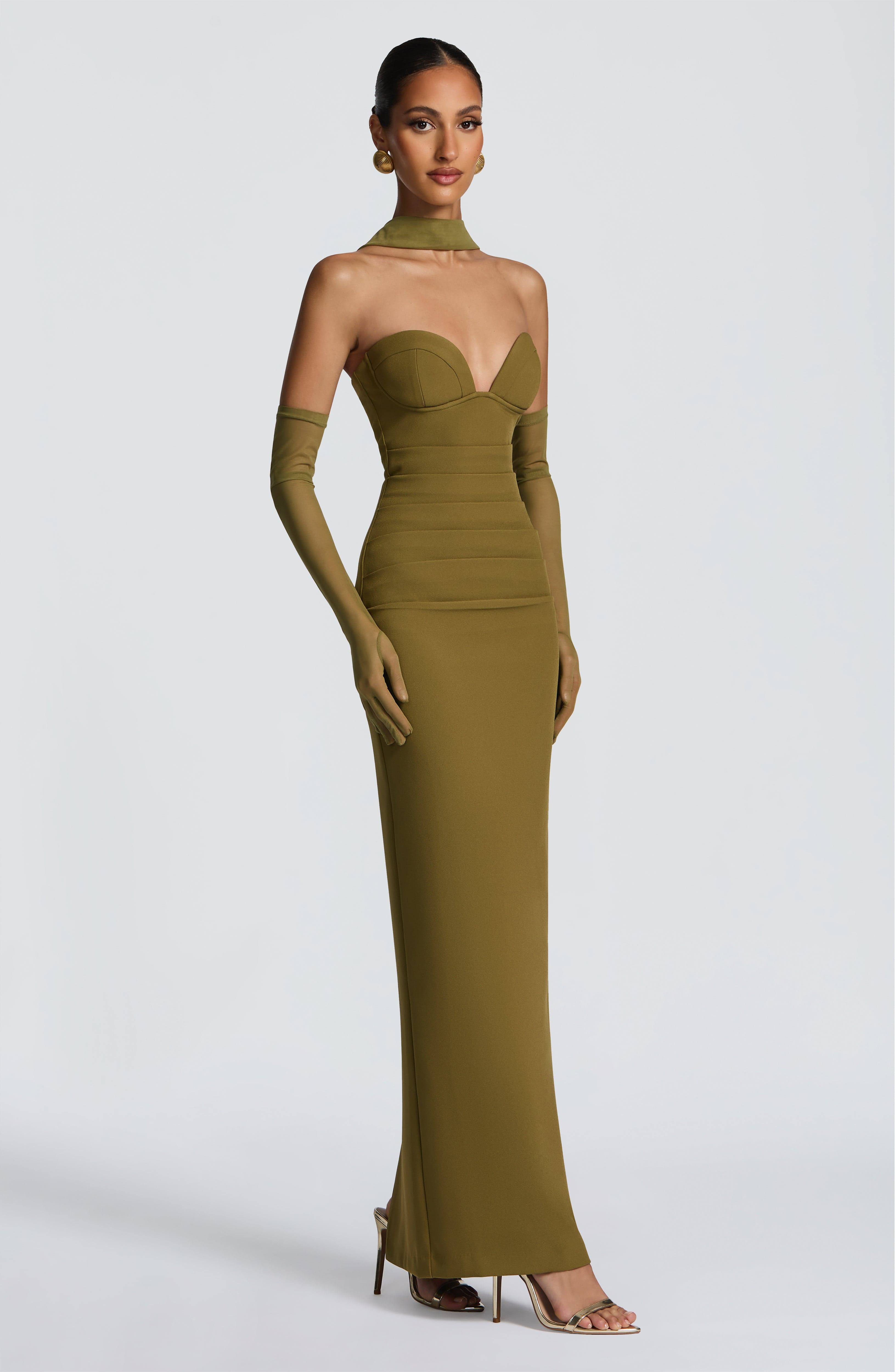 Ayla Scarf - Deep Olive - Napalia