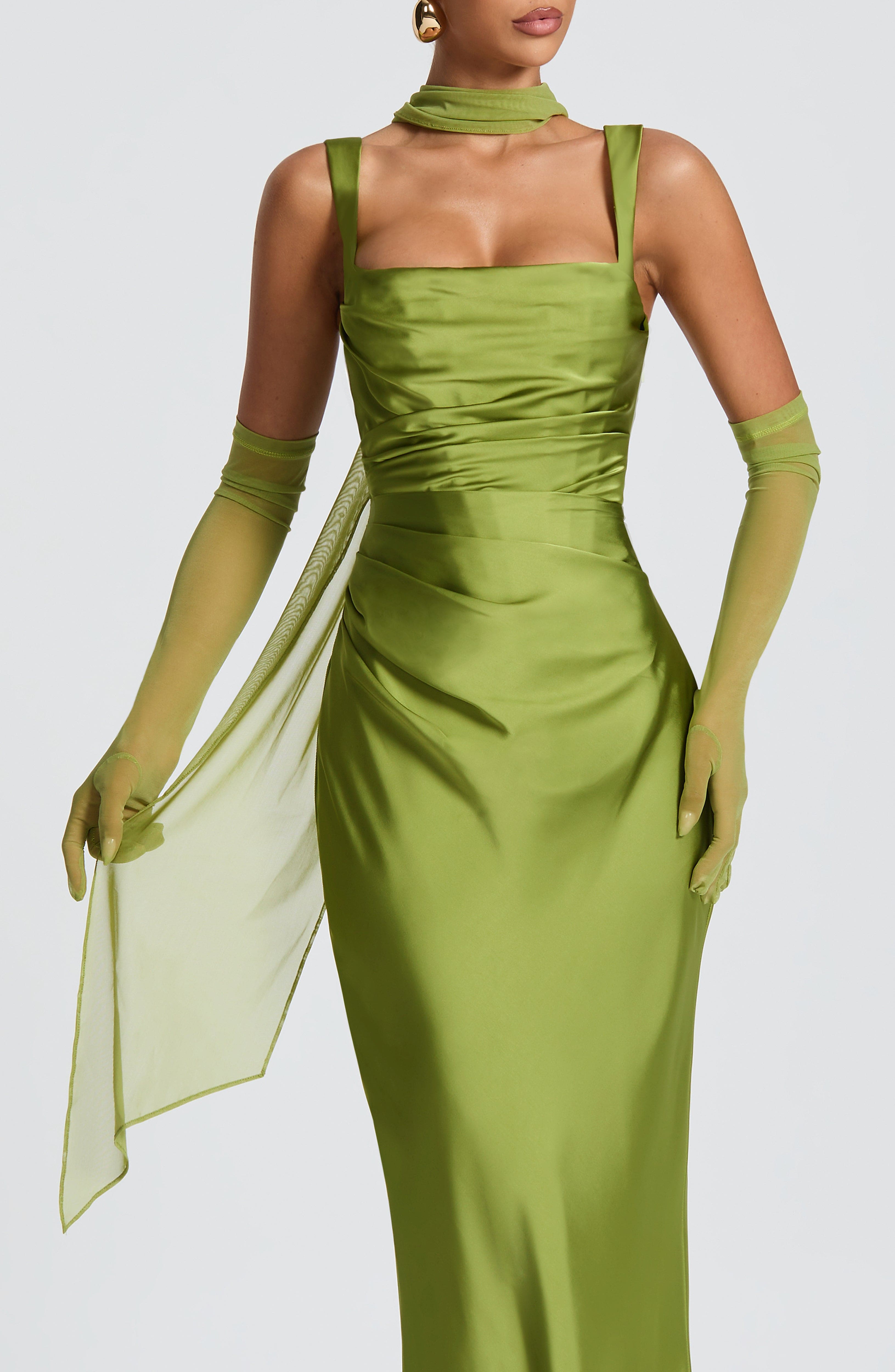 Ayla Scarf - Olive - Napalia