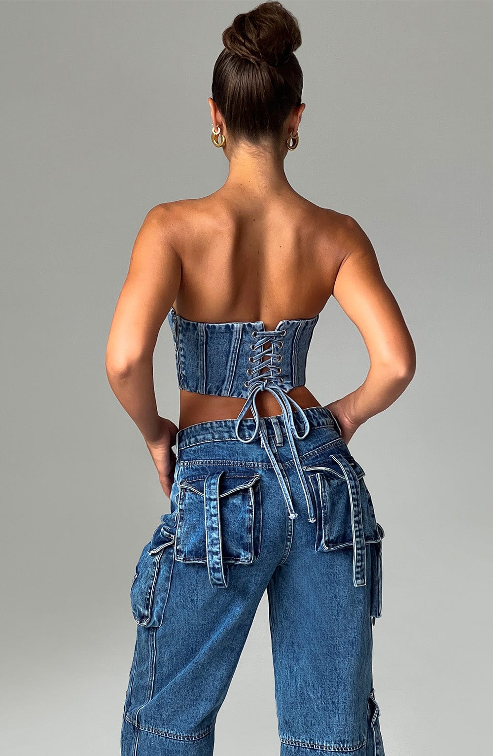 Brooklyn Cargo Pant - Dark Wash - Napalia