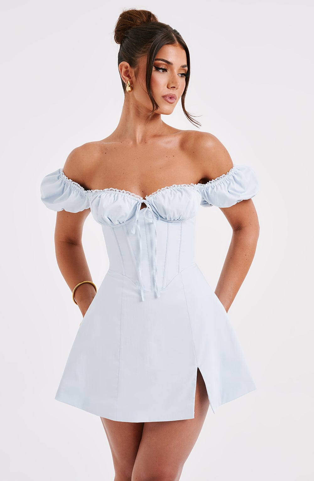 Caitlyn Mini Dress - Blue - Napalia
