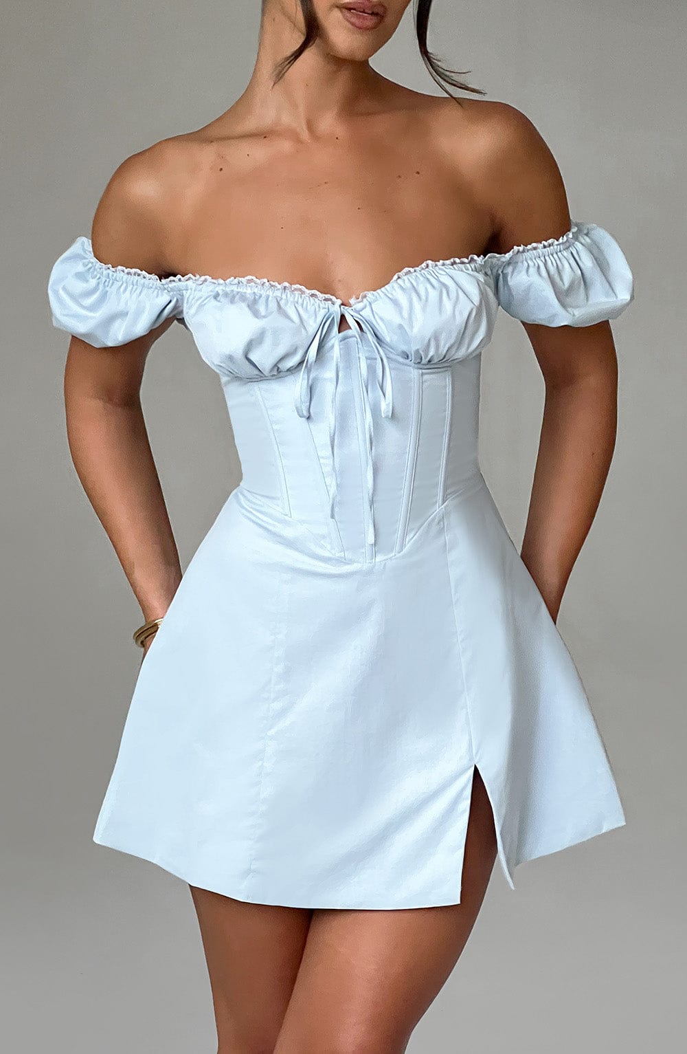 Caitlyn Mini Dress - Blue - Napalia
