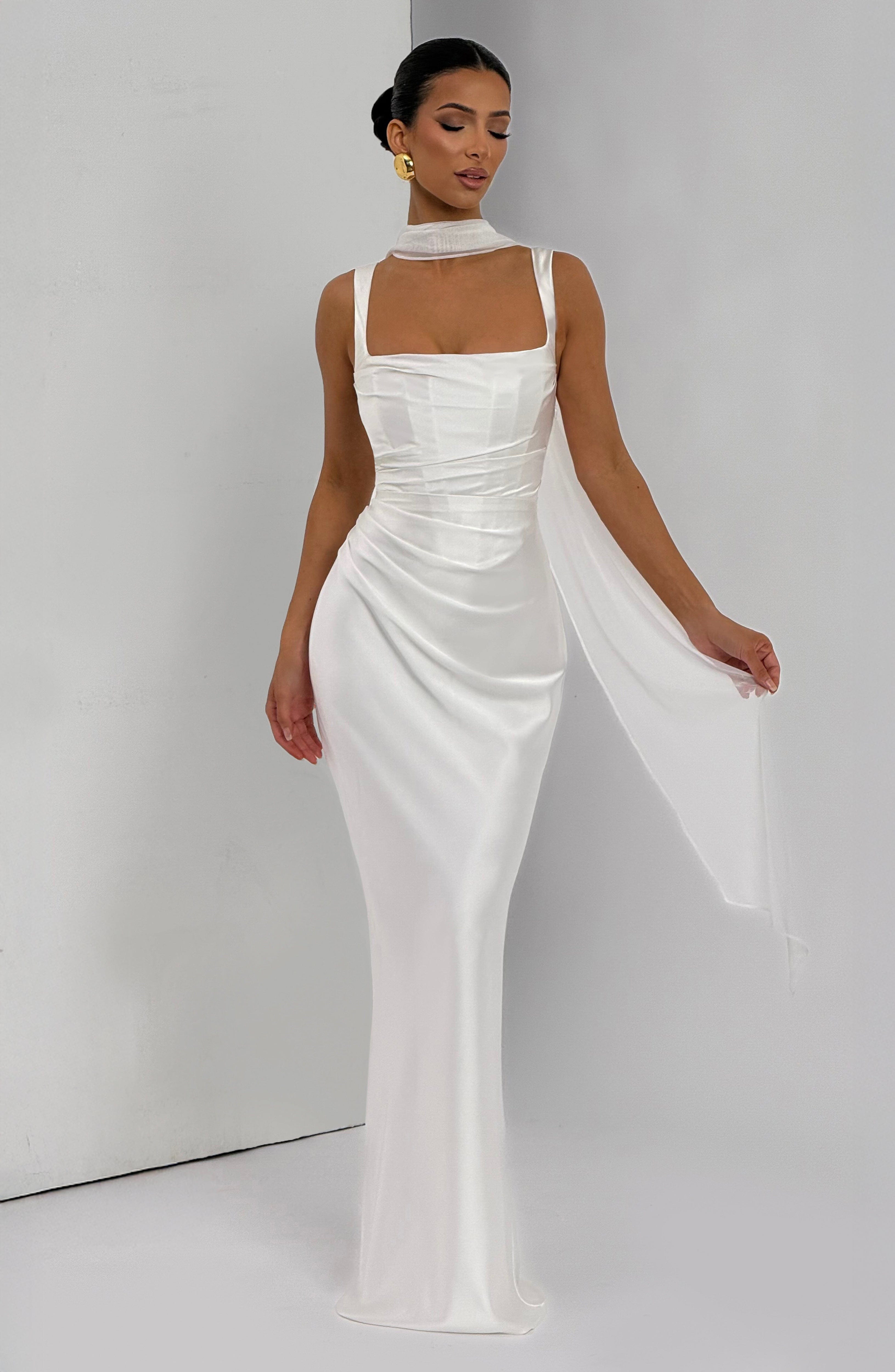Calanthe Maxi Dress - Ivory - Napalia