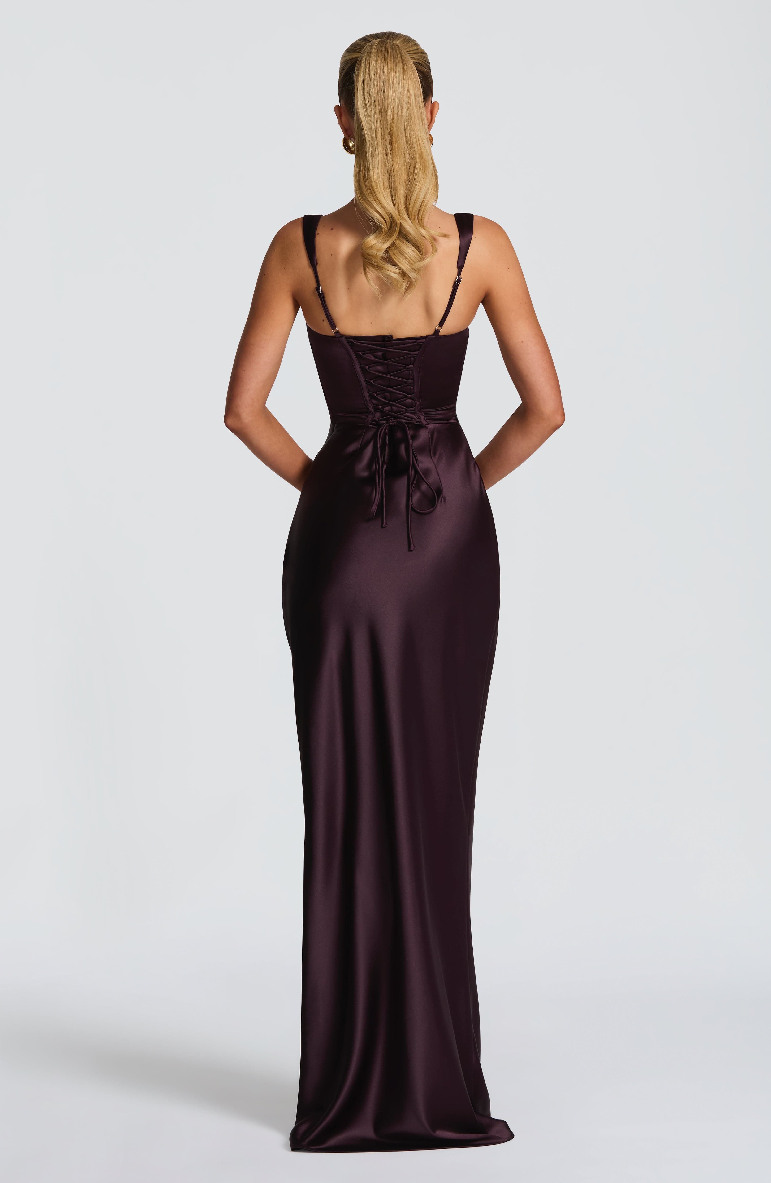 Calanthe Maxi Dress - Plum - Napalia