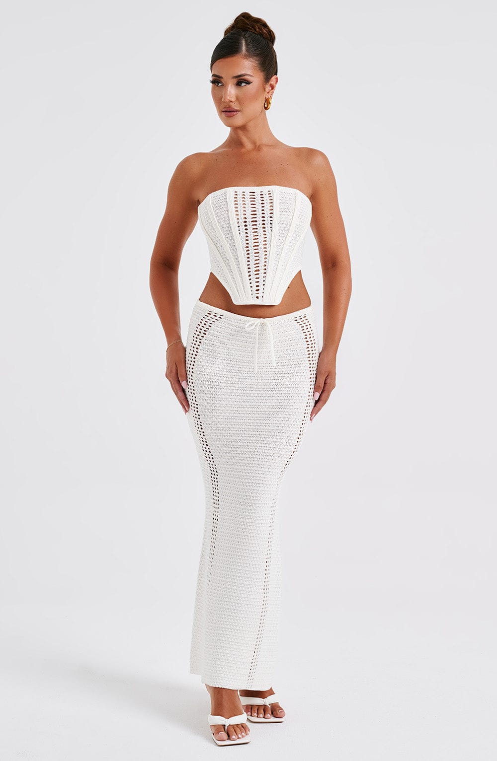 Carly Corset - White - Napalia