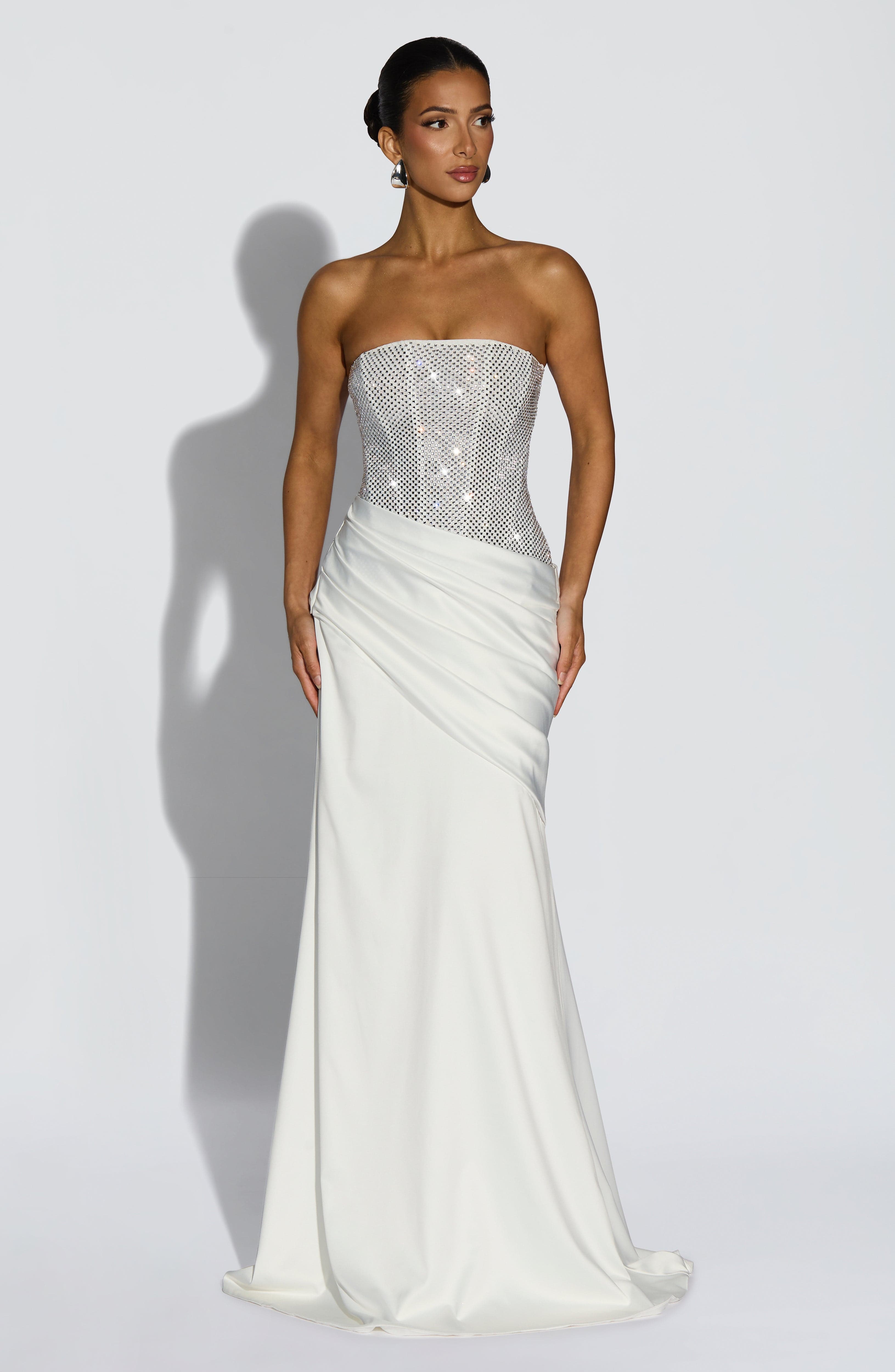 Celestia Maxi Dress - Ivory - Napalia
