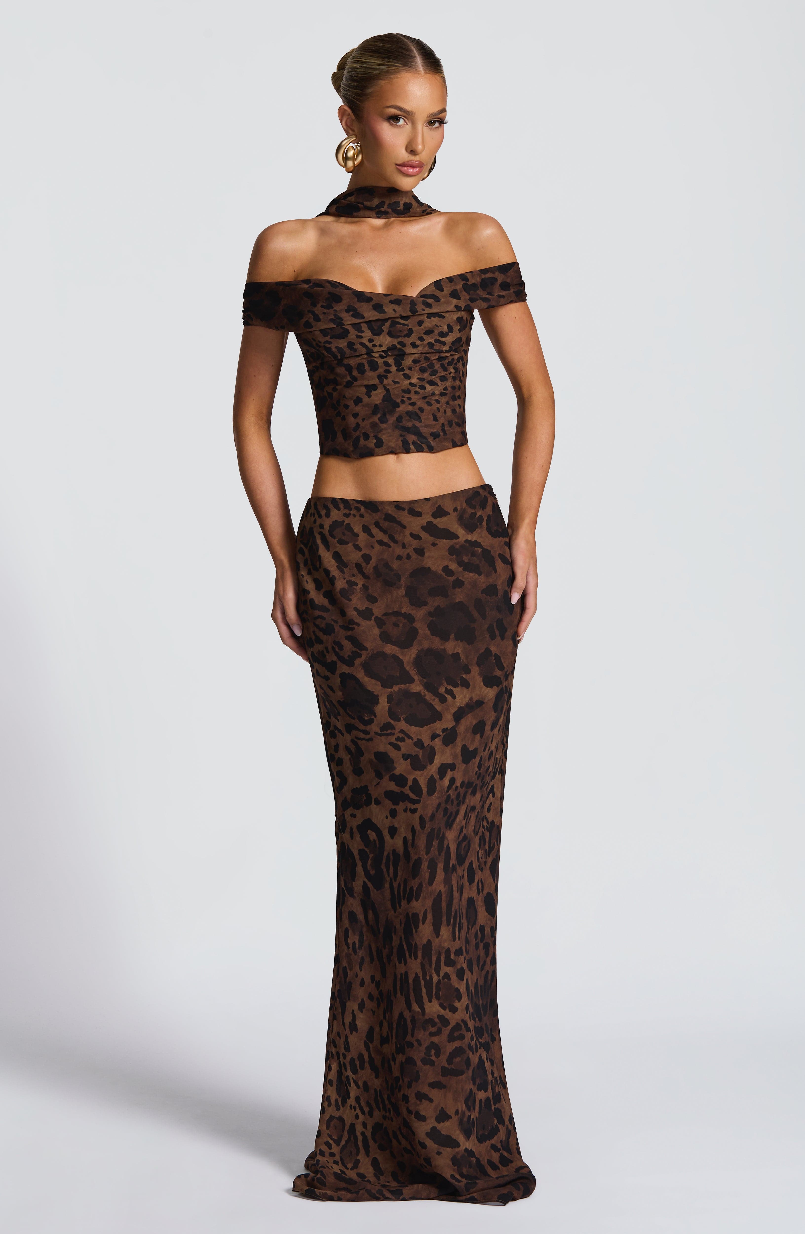 Chrysoula Top - Leopard Print - Napalia