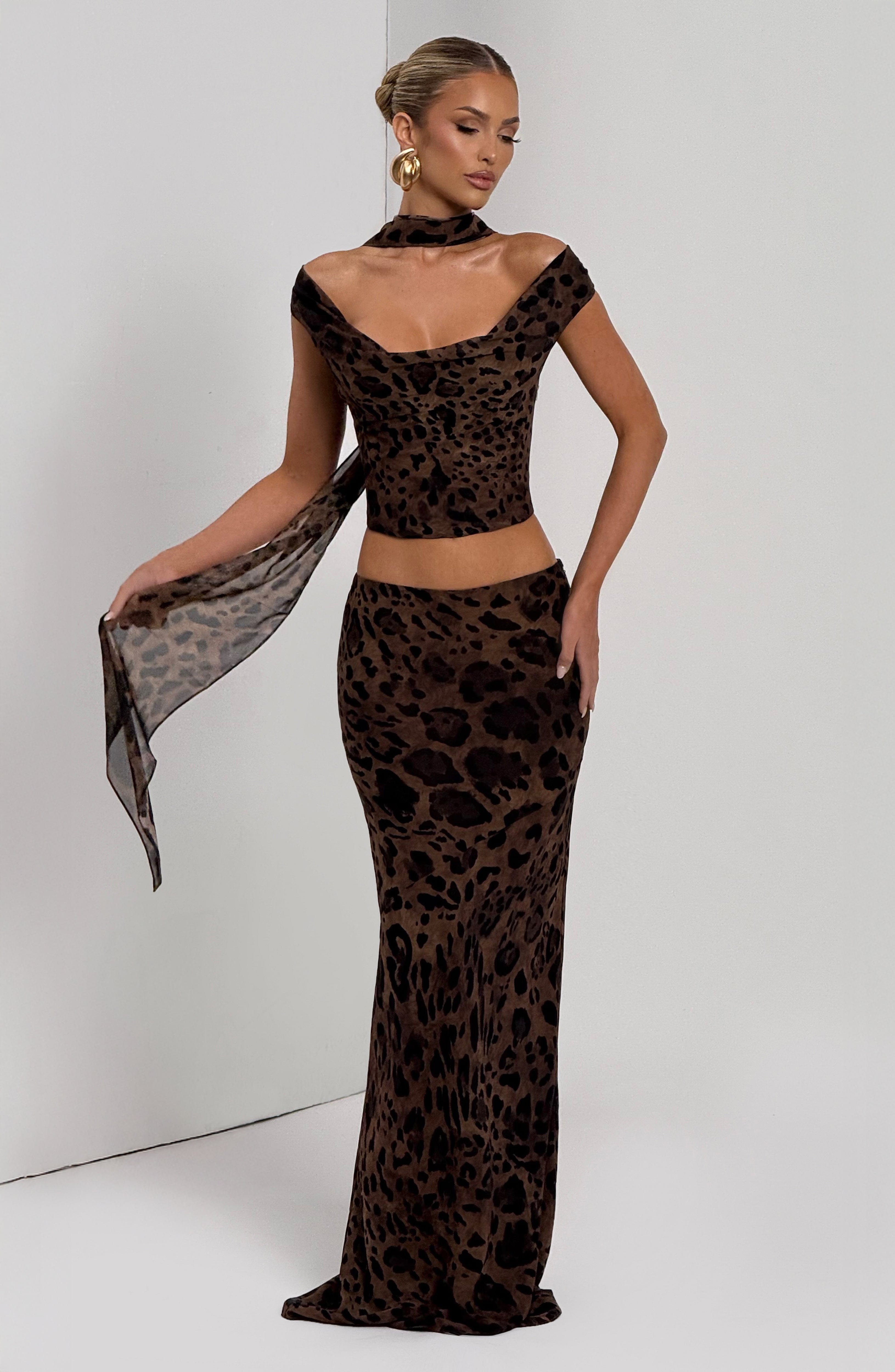 Chrysoula Top - Leopard Print - Napalia
