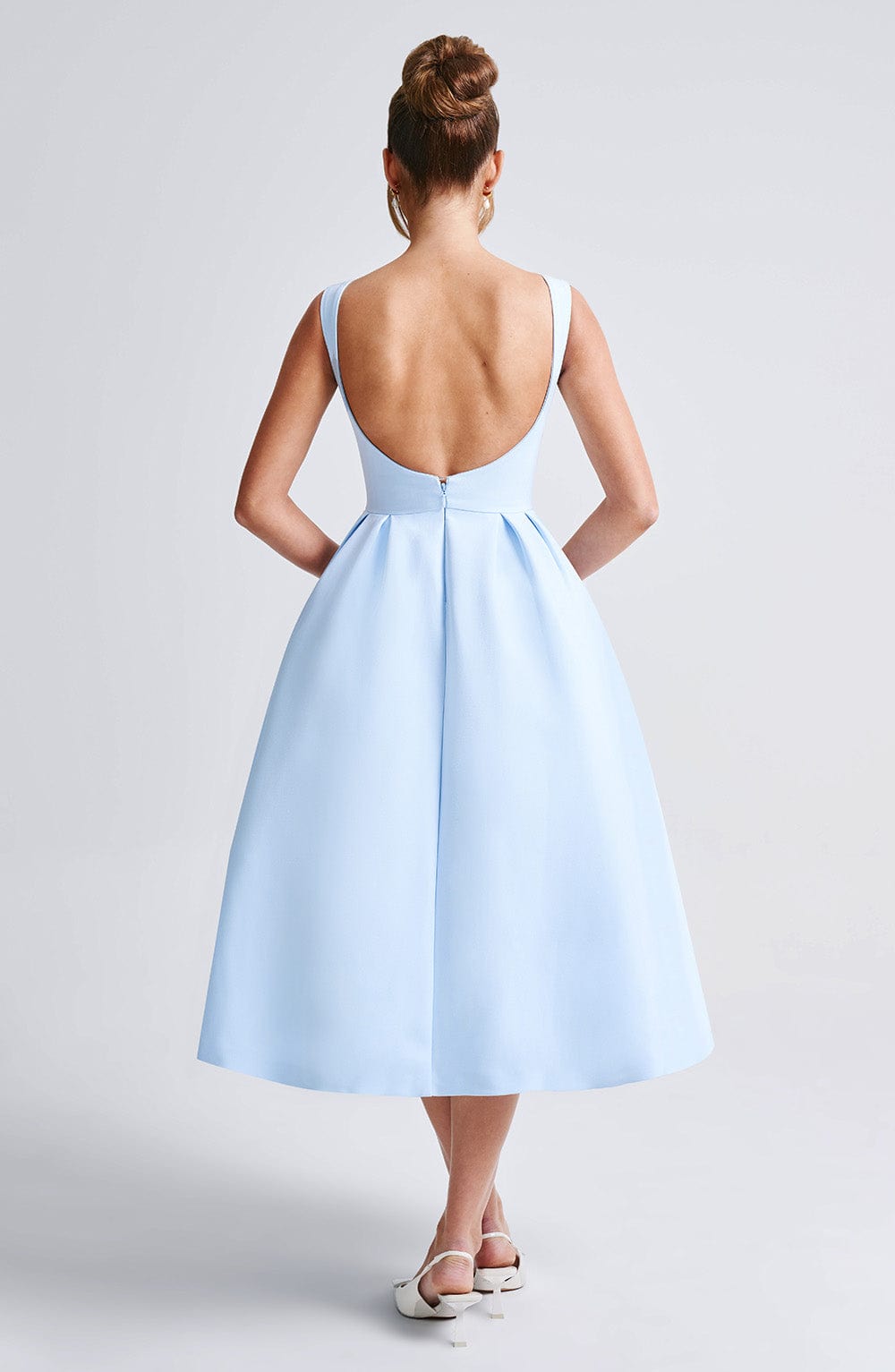 Clarabella Midi Dress - Blue - Napalia