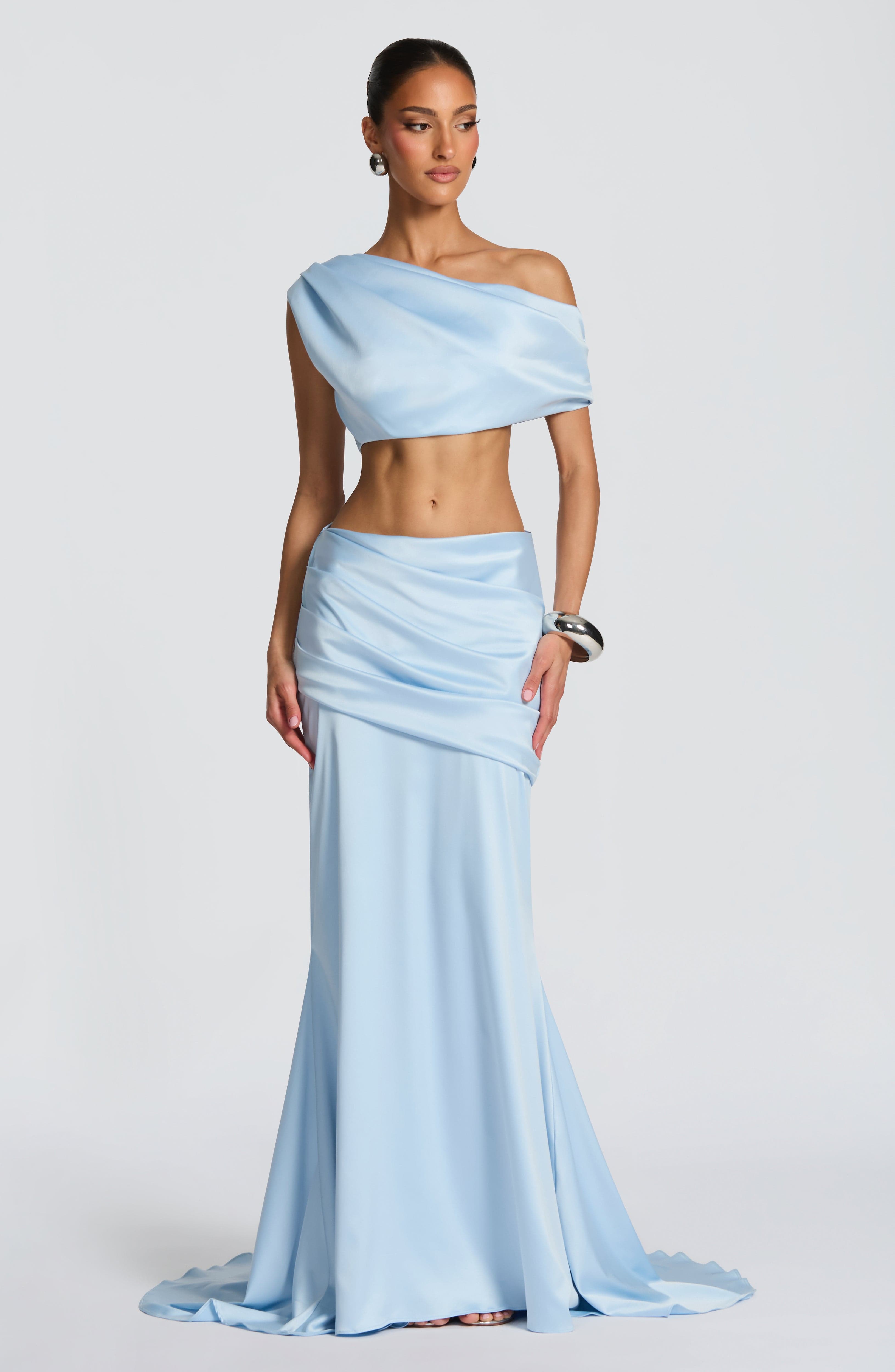 Claudette Maxi Skirt - Glacier Blue - Napalia