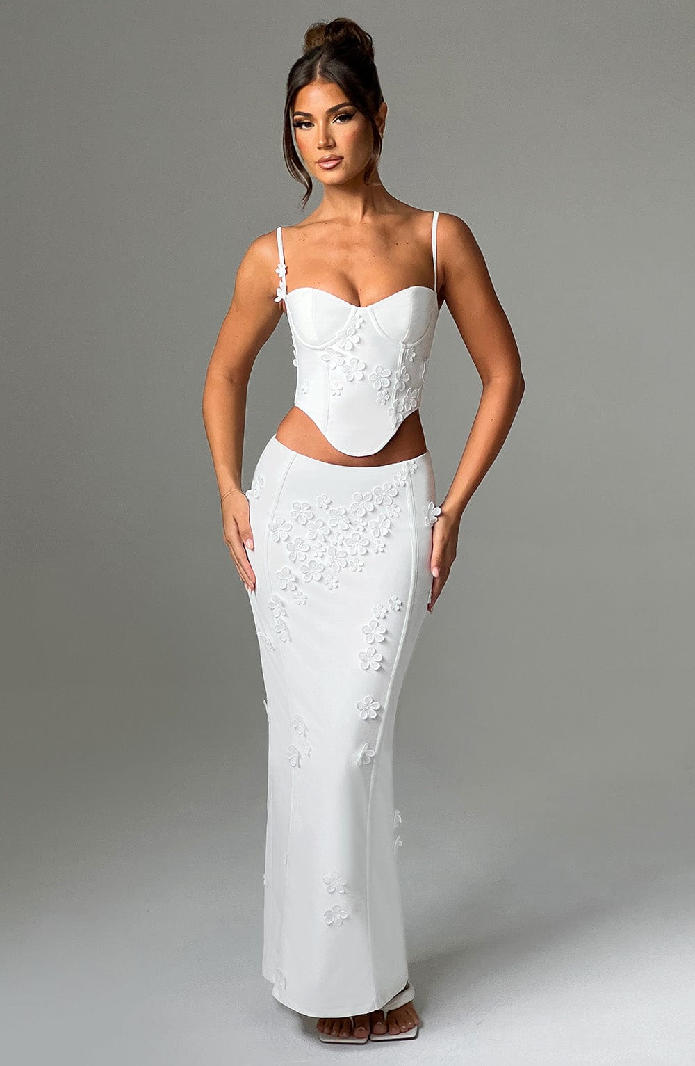 Dalary Maxi Skirt - White - Napalia